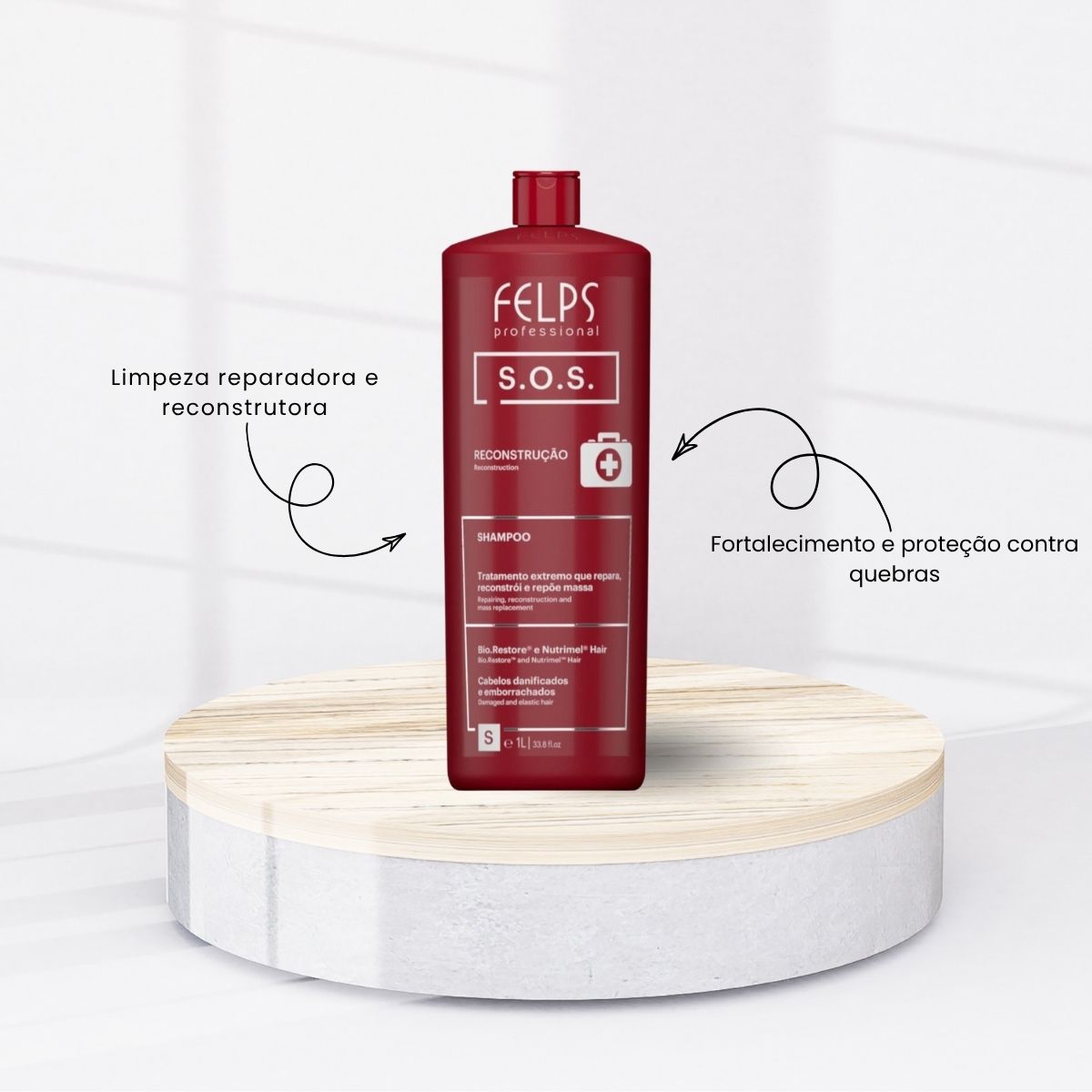 Shampoo Felps S.O.S Reconstrução 1 Litro