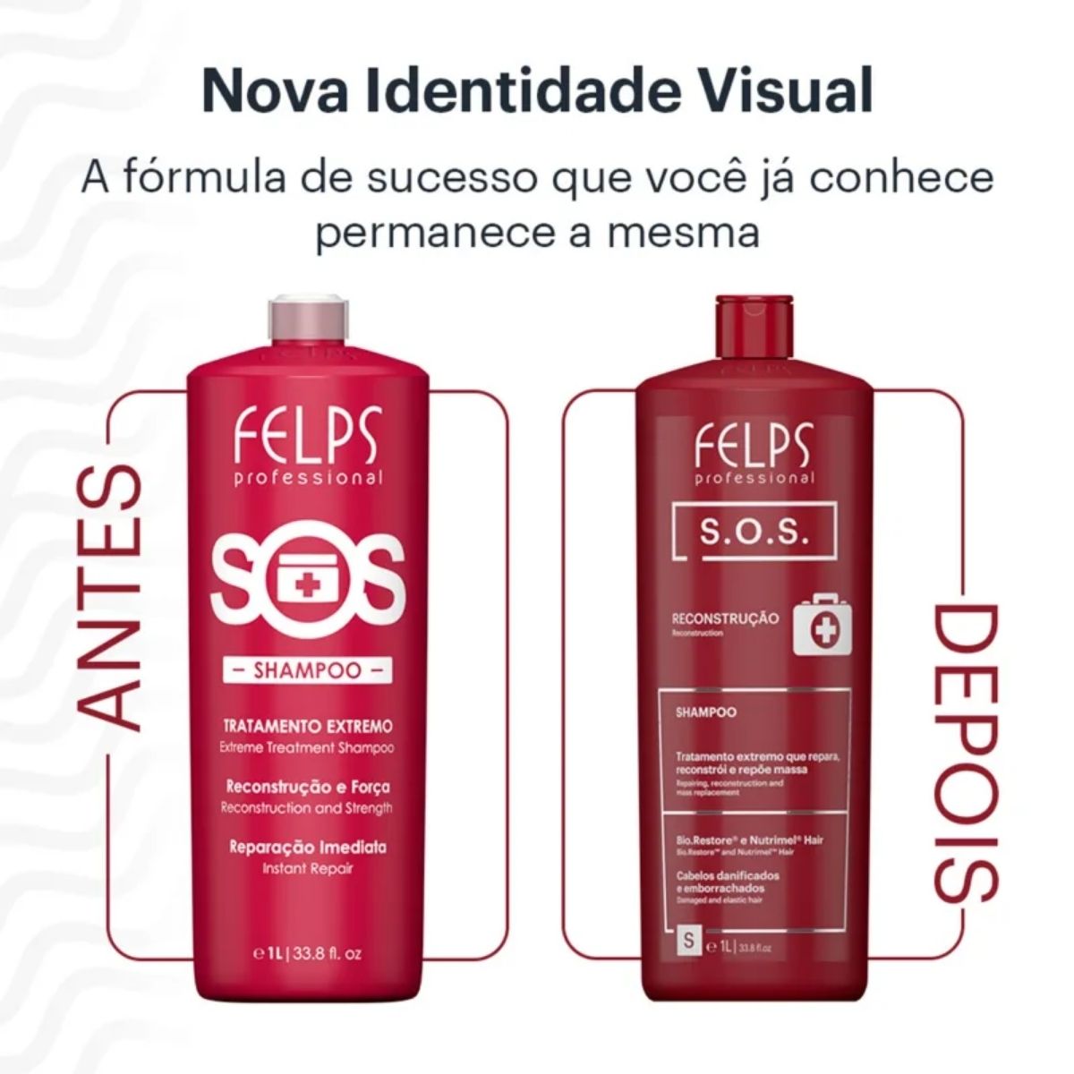 Shampoo Felps S.O.S Reconstrução 1 Litro