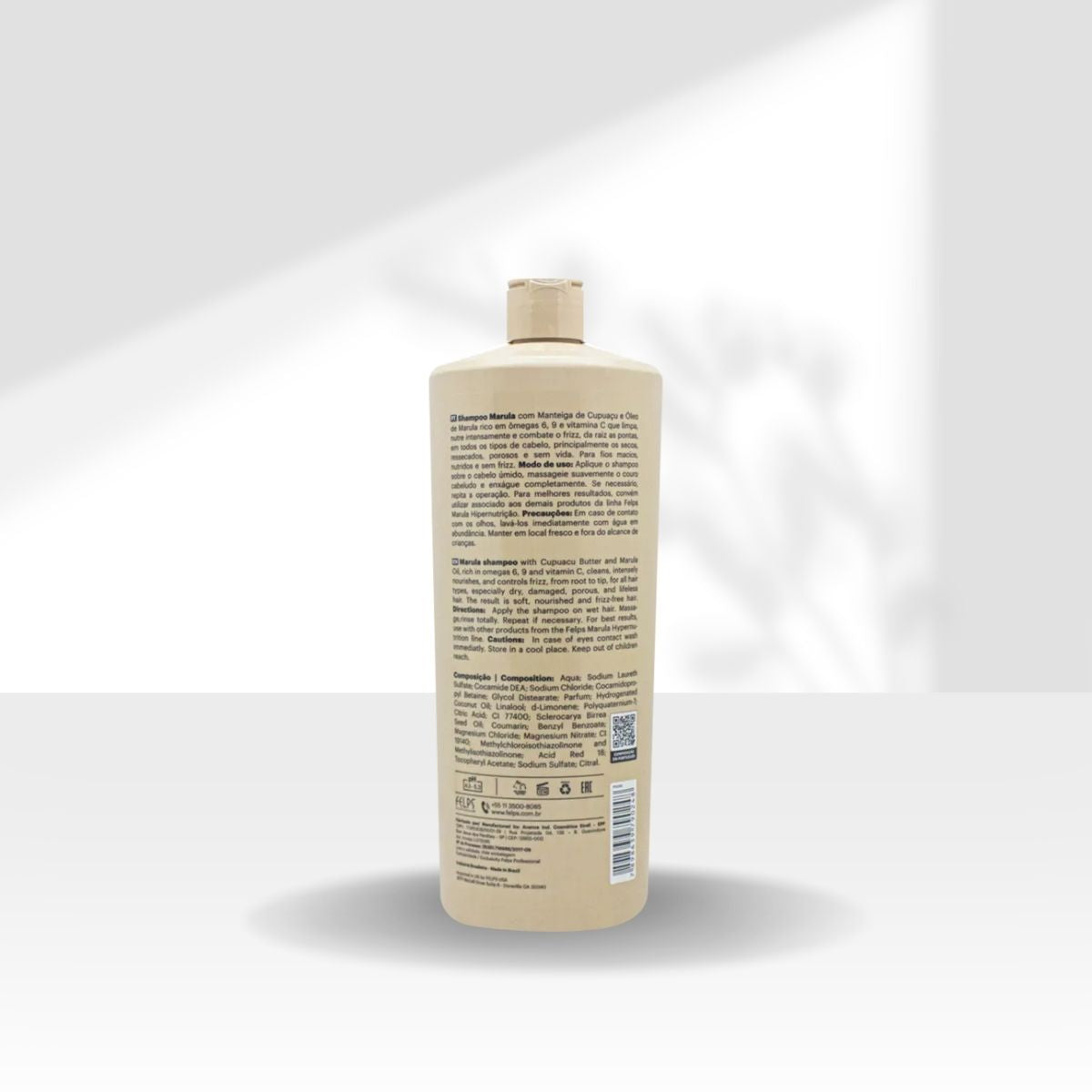 Shampoo Felps Marula Hipernutrição Shampoo Hidratante 1 Litro