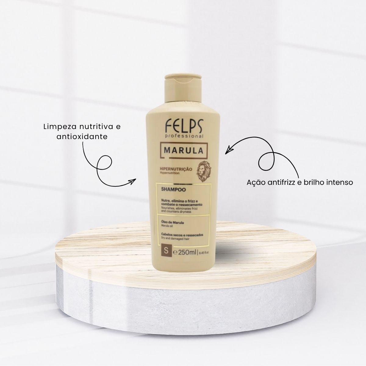 Shampoo Felps Marula Hipernutrição Shampoo Hidratante 250 ml