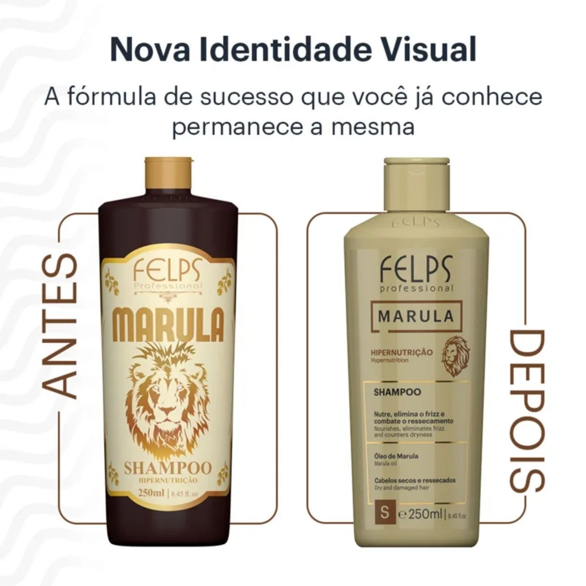Shampoo Felps Marula Hipernutrição Shampoo Hidratante 250 ml