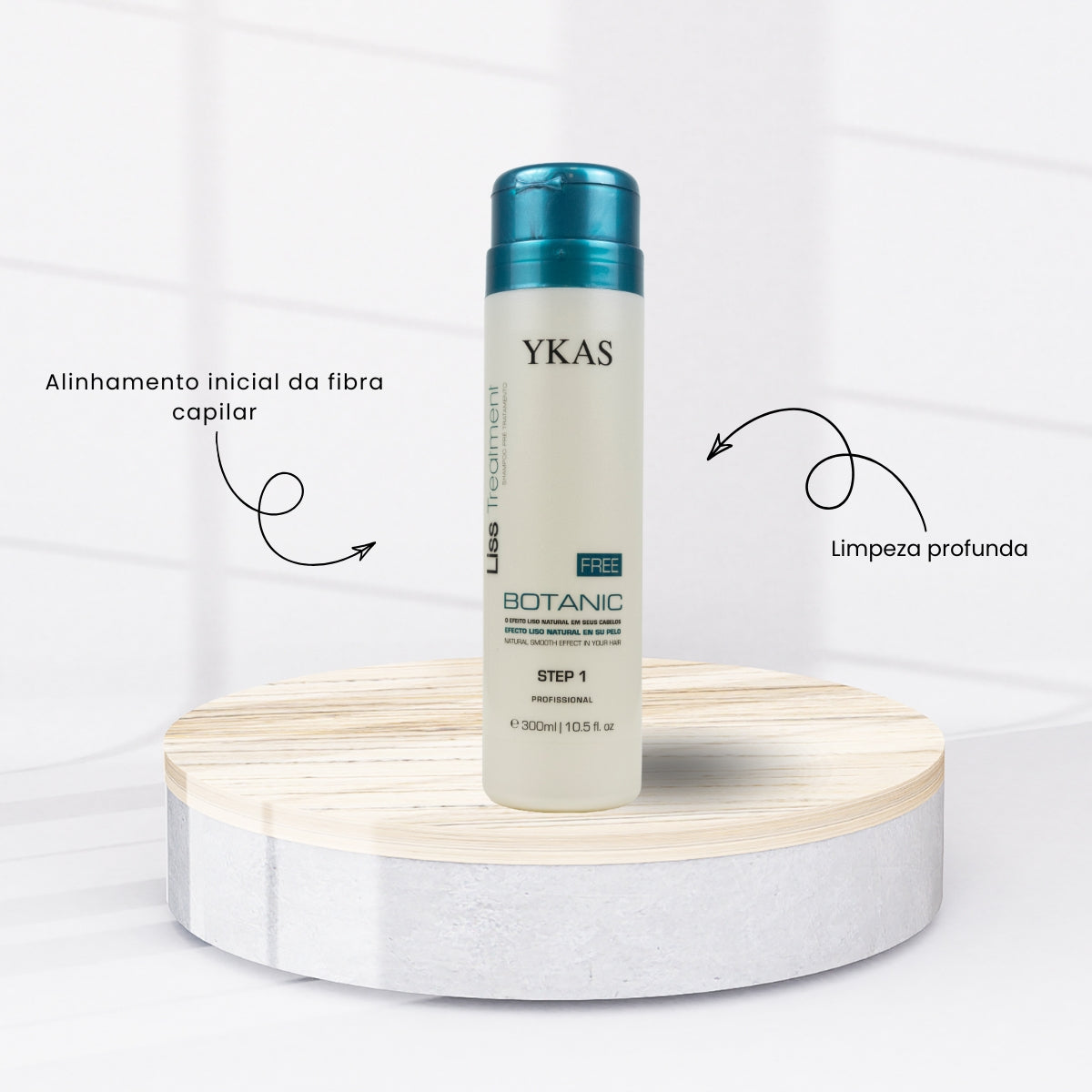 Progressiva Ykas Free Botanic Liss Treatment Step 1 Efeito Liso 300 ml
