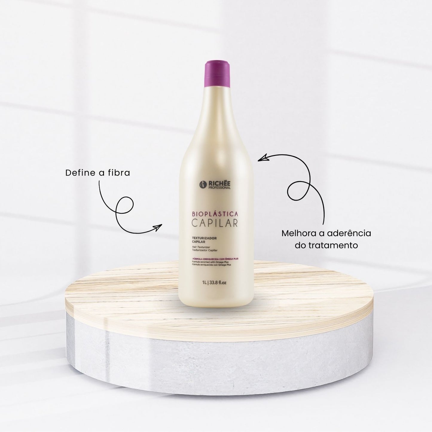 Texturizador Capilar Richée Bioplástica Antifrizz 1000 ml