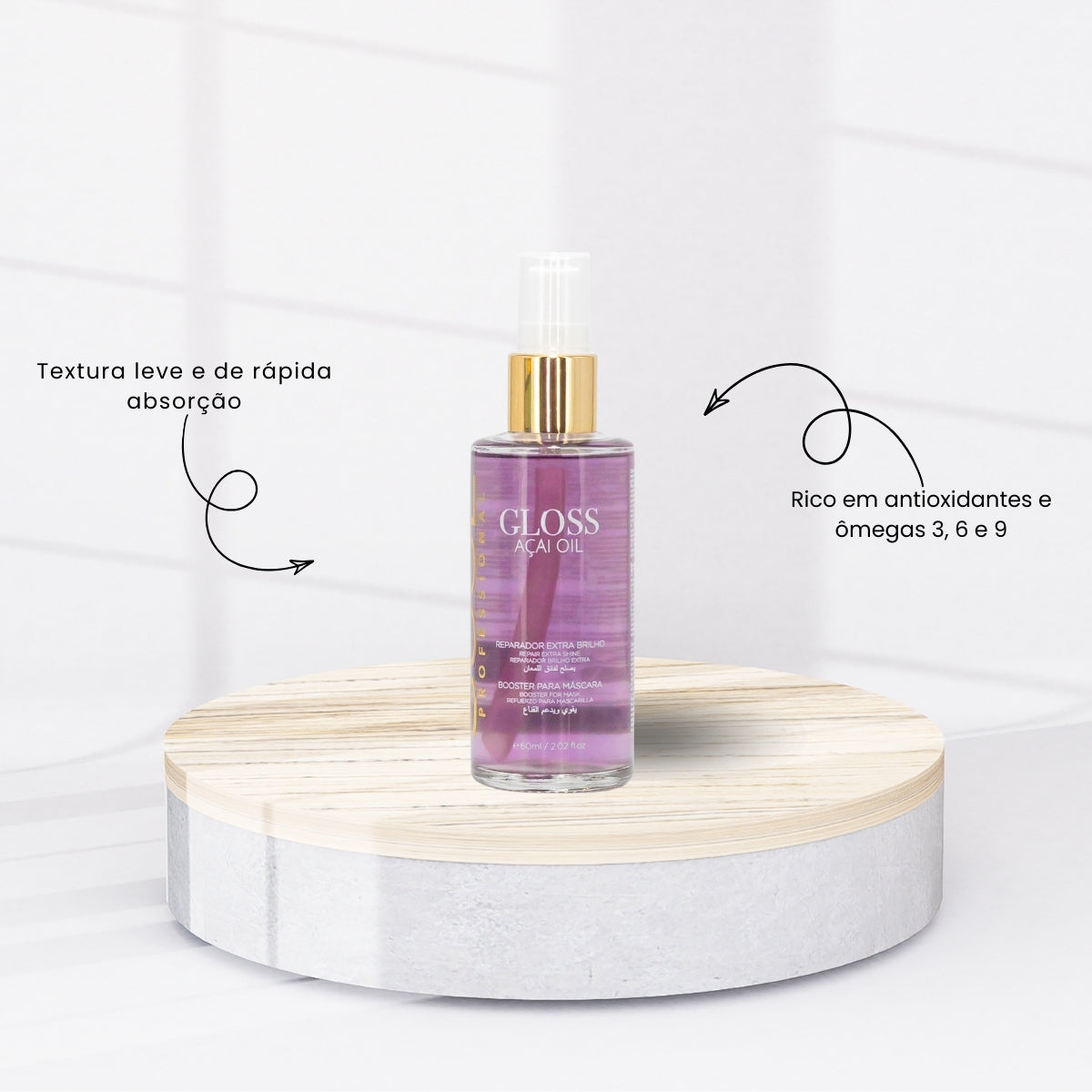 Soul Gloss Açai Oil Oleo Reparador de Pontas 60 ml
