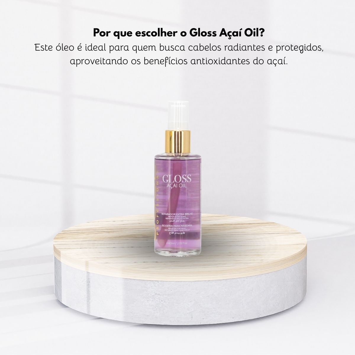 Soul Gloss Açai Oil Oleo Reparador de Pontas 60 ml