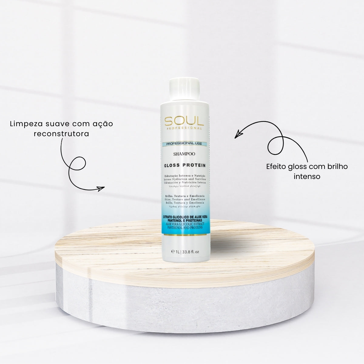 Shampoo Soul Gloss Protein Hidratação 1 Litro