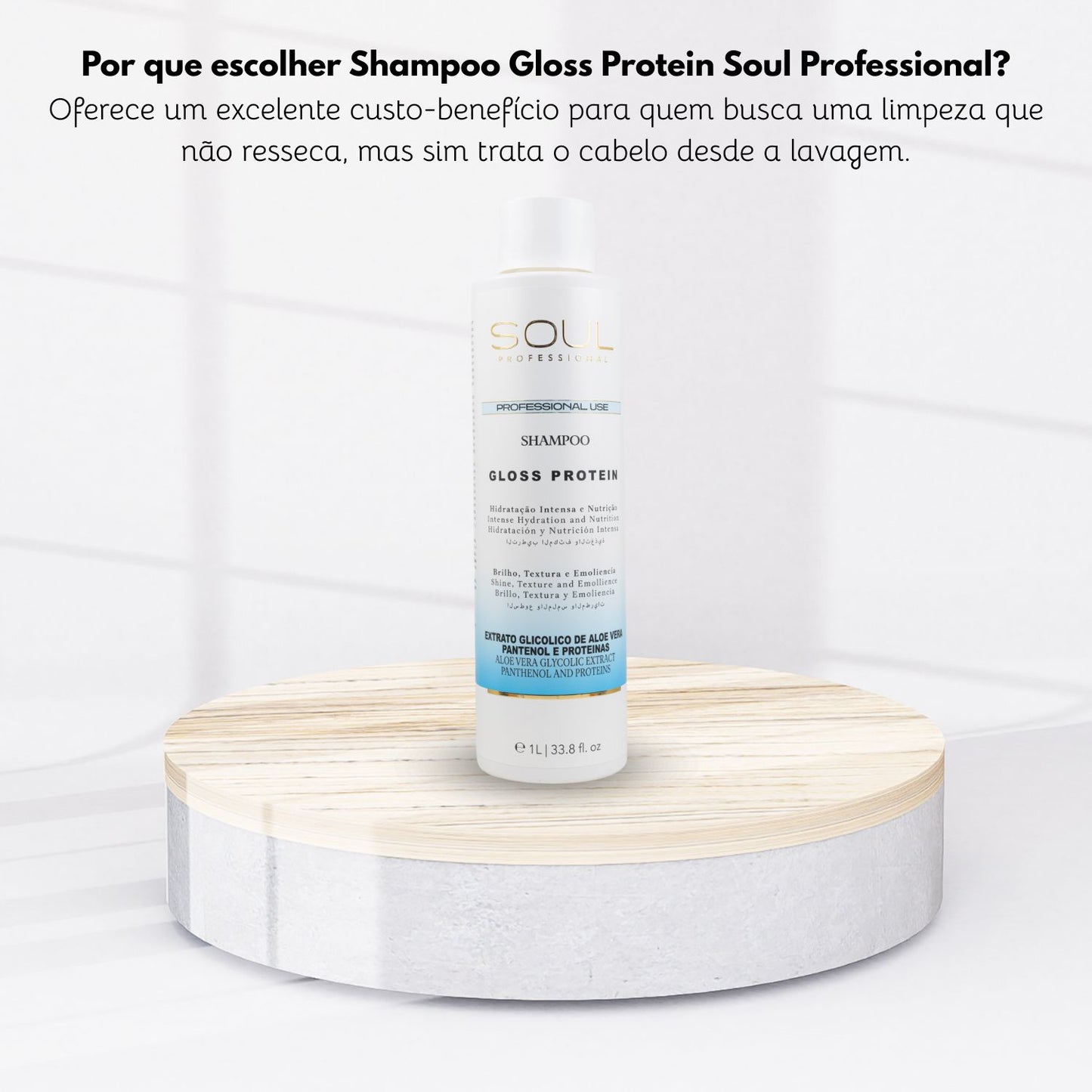 Shampoo Soul Gloss Protein Hidratação 1 Litro