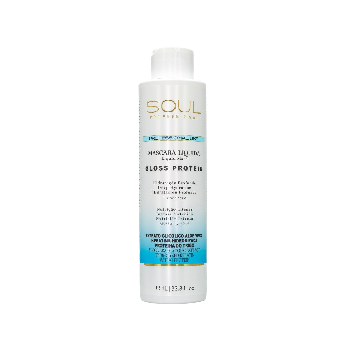 Máscara Soul Gloss Protein Máscara de Hidratação 1 Litro