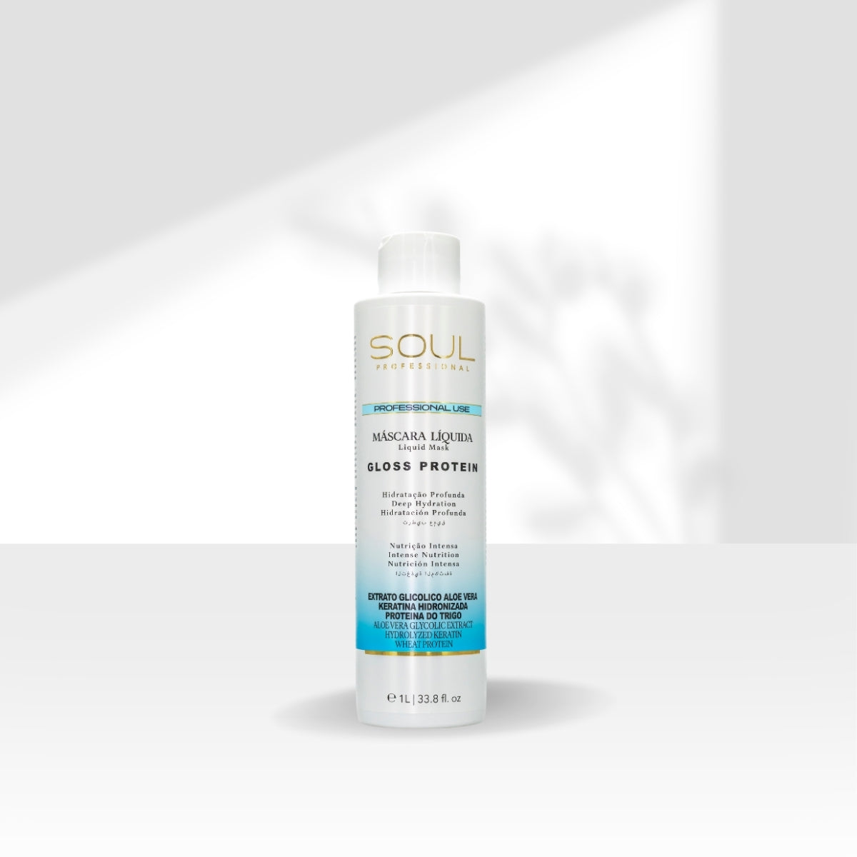 Máscara Soul Gloss Protein Máscara de Hidratação 1 Litro