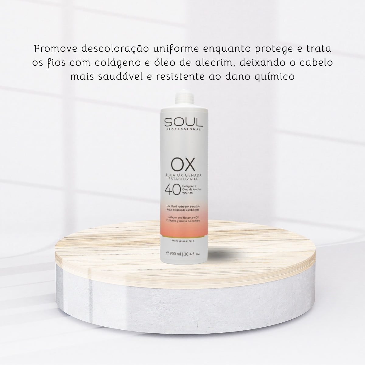 Agua Oxigenada Soul OX Vol 40 900 ml