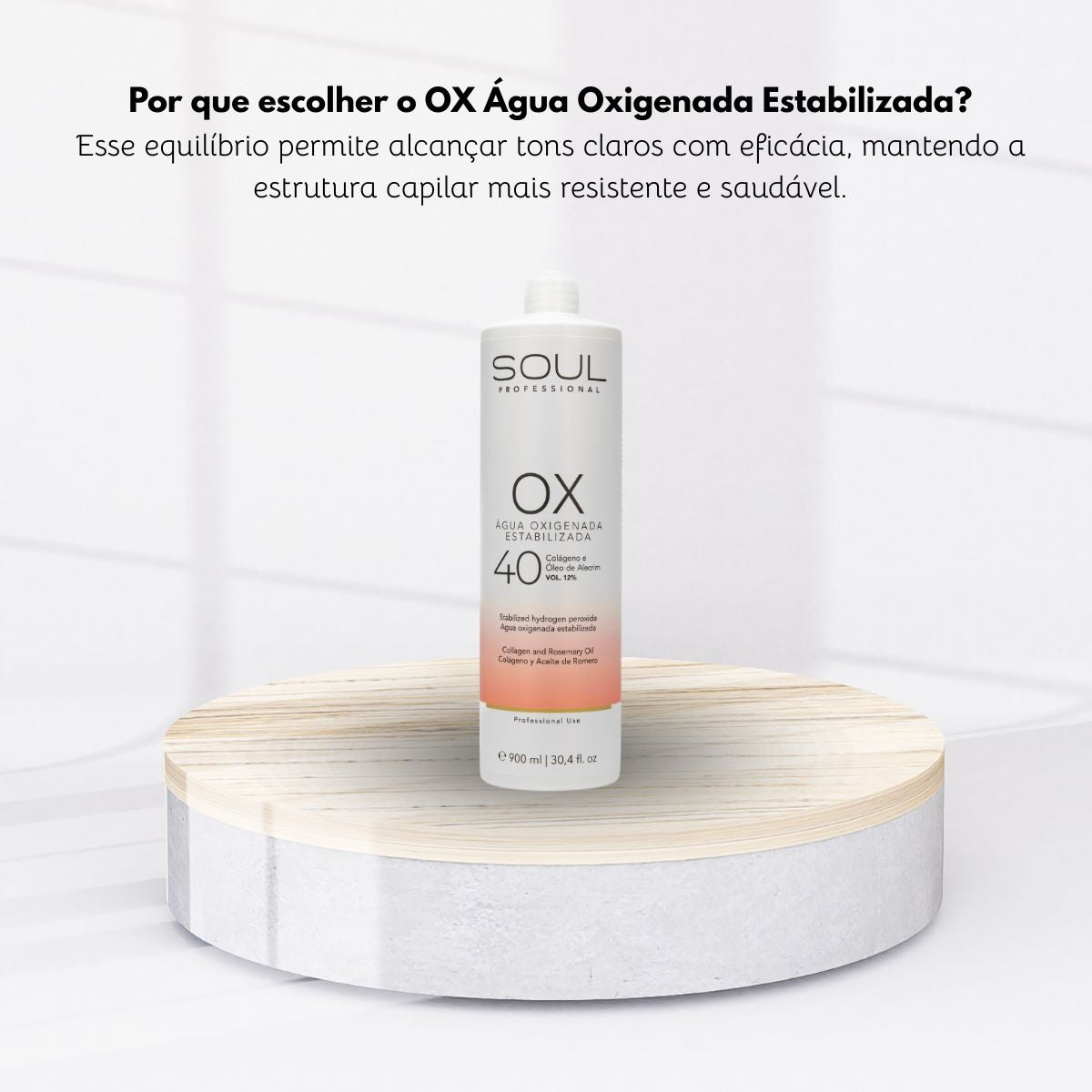 Agua Oxigenada Soul OX Vol 40 900 ml