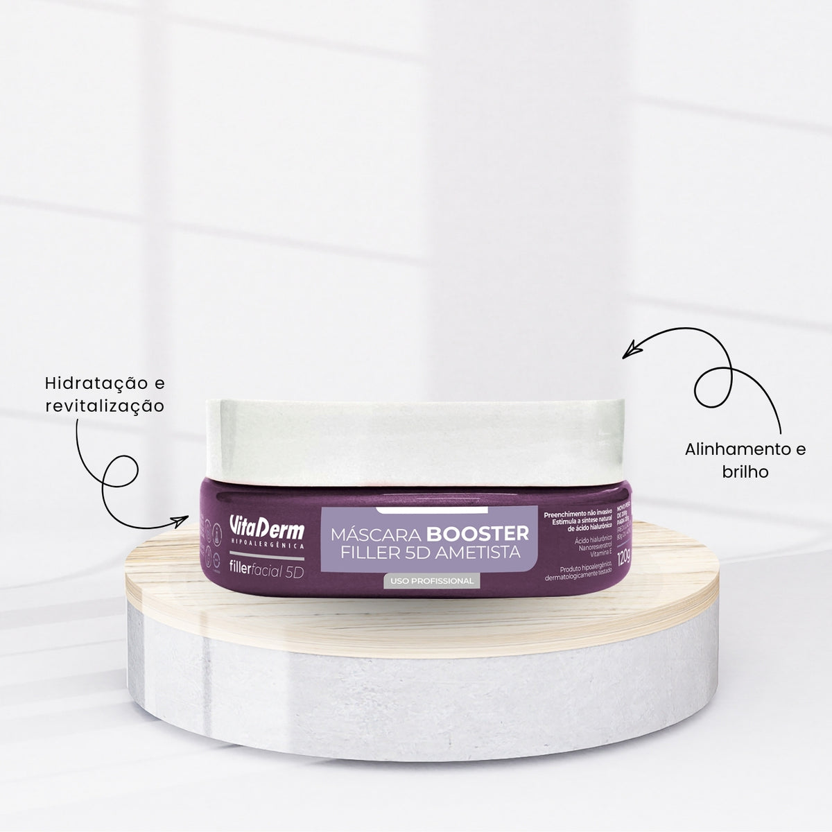 Máscara Vita Derm Ametista Filler 5D Booster 120 g