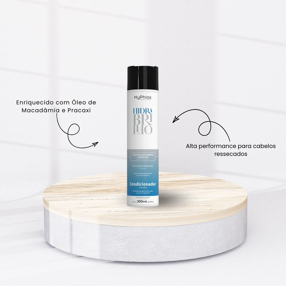 Kit MyPhios Hidra Brilho Shampoo e Condicionador 300 ml