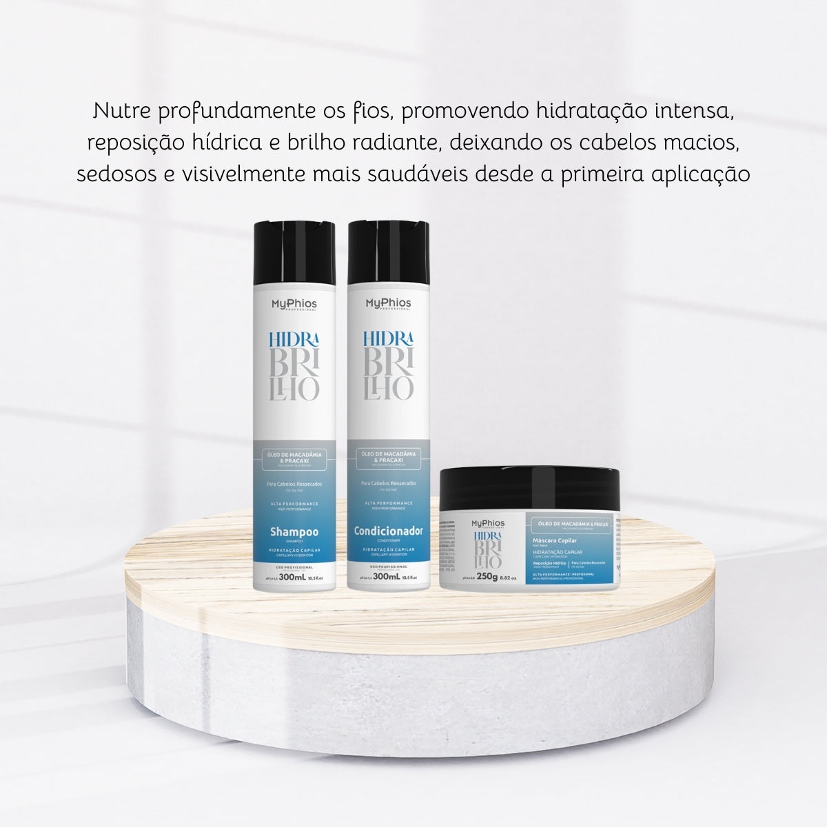 Kit MyPhios Hidra Brilho Completo Hidratação Capilar