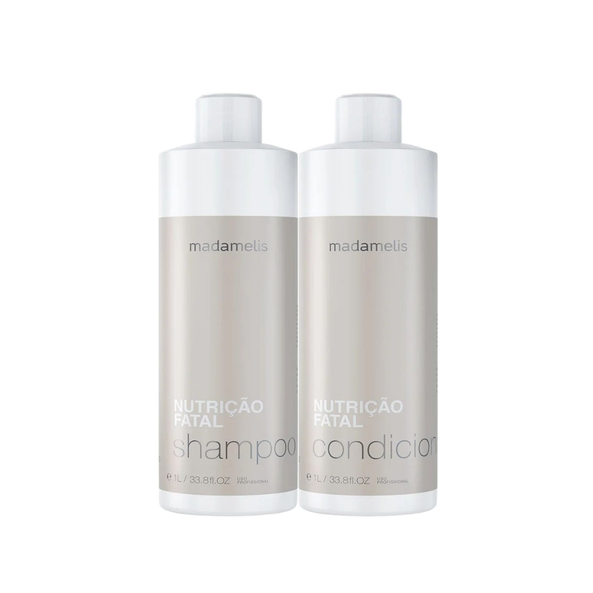Kit Madamelis Nutrição Fatal Shampoo e Condicionador 1 Litro
