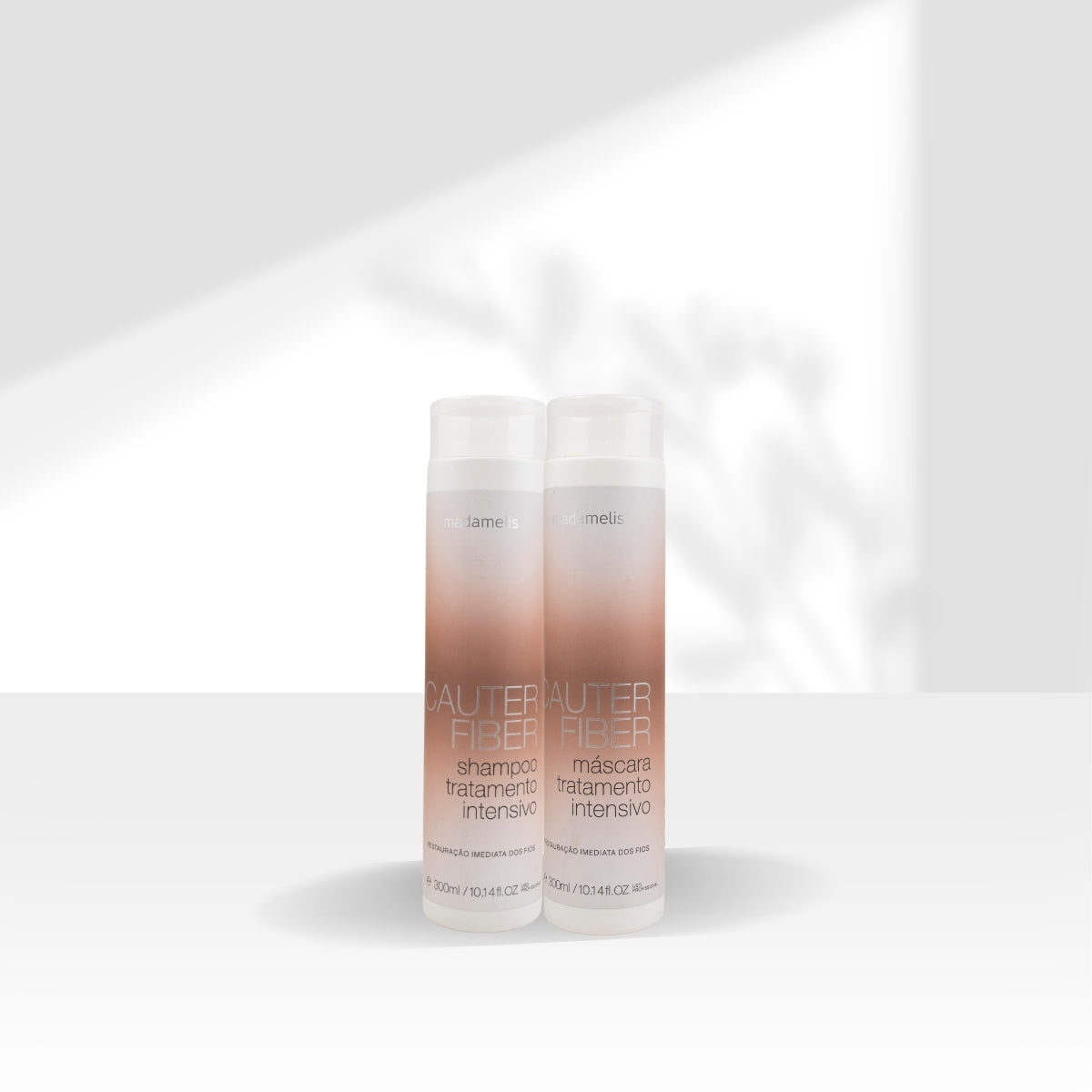 Kit Madamelis Cauter Fiber Shampoo e Máscara 2 x 300 ml