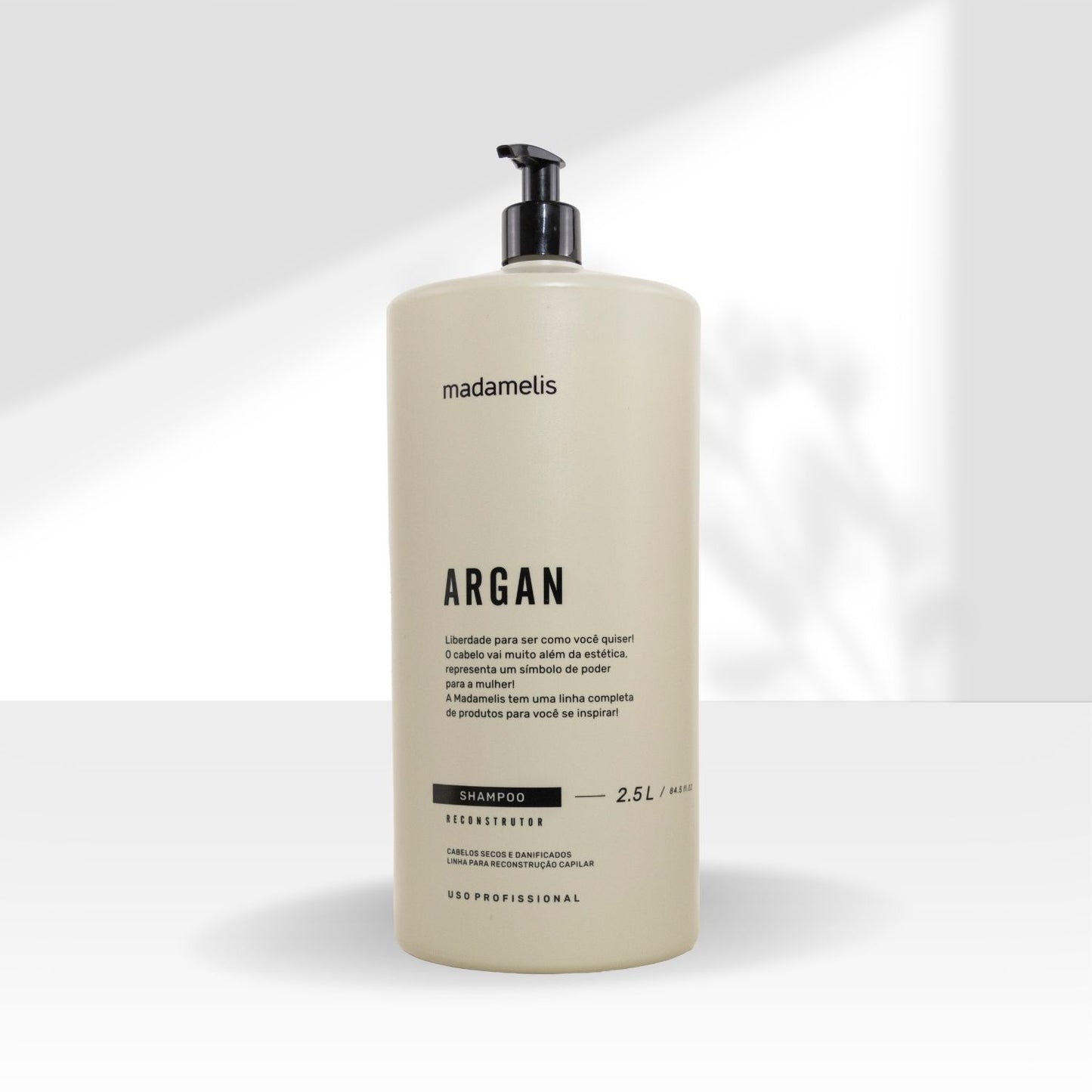 Shampoo Madamelis Argan Reconstrutor 2.5 Litros