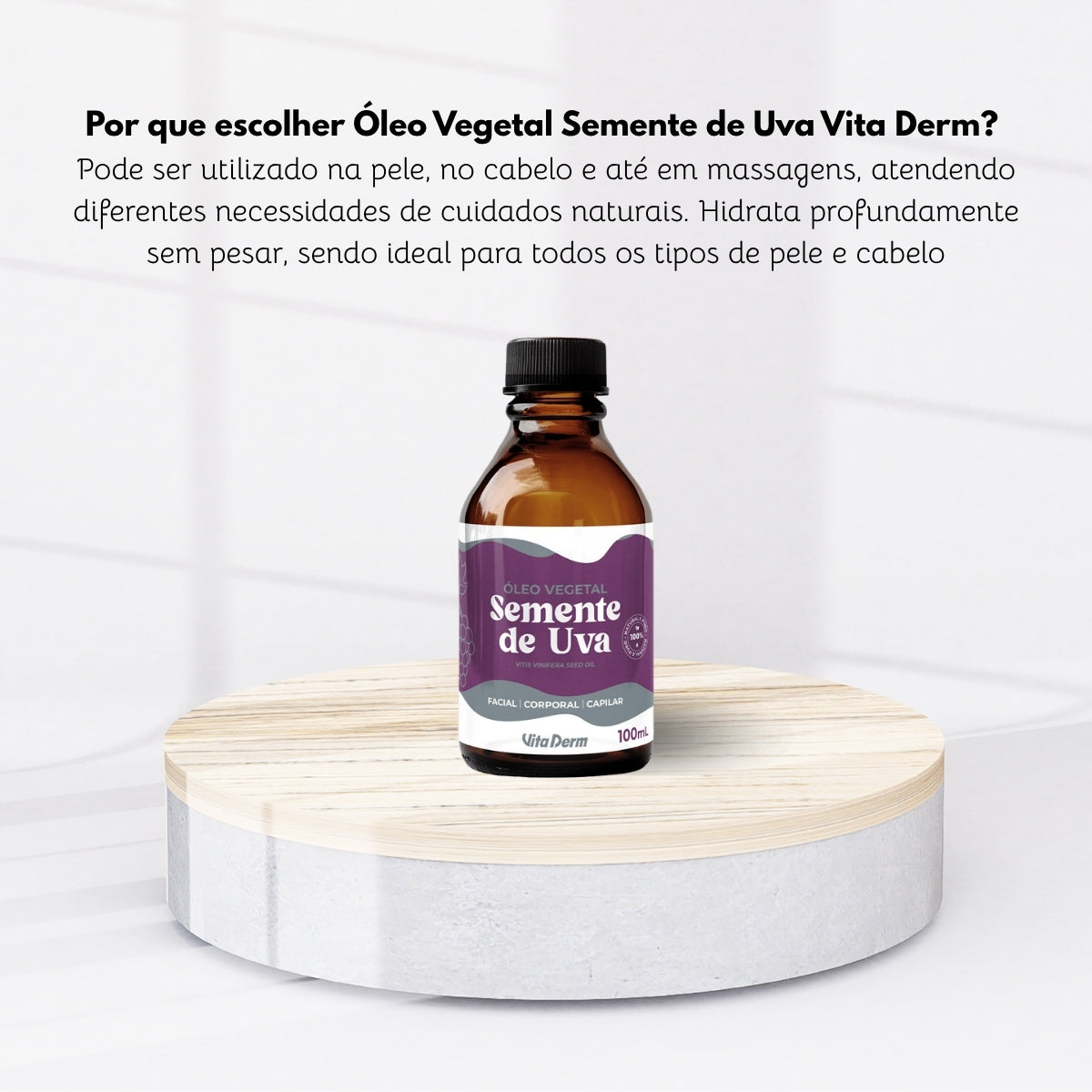 Vita Derm Oleo Vegetal de Semente de Uva 100 ml
