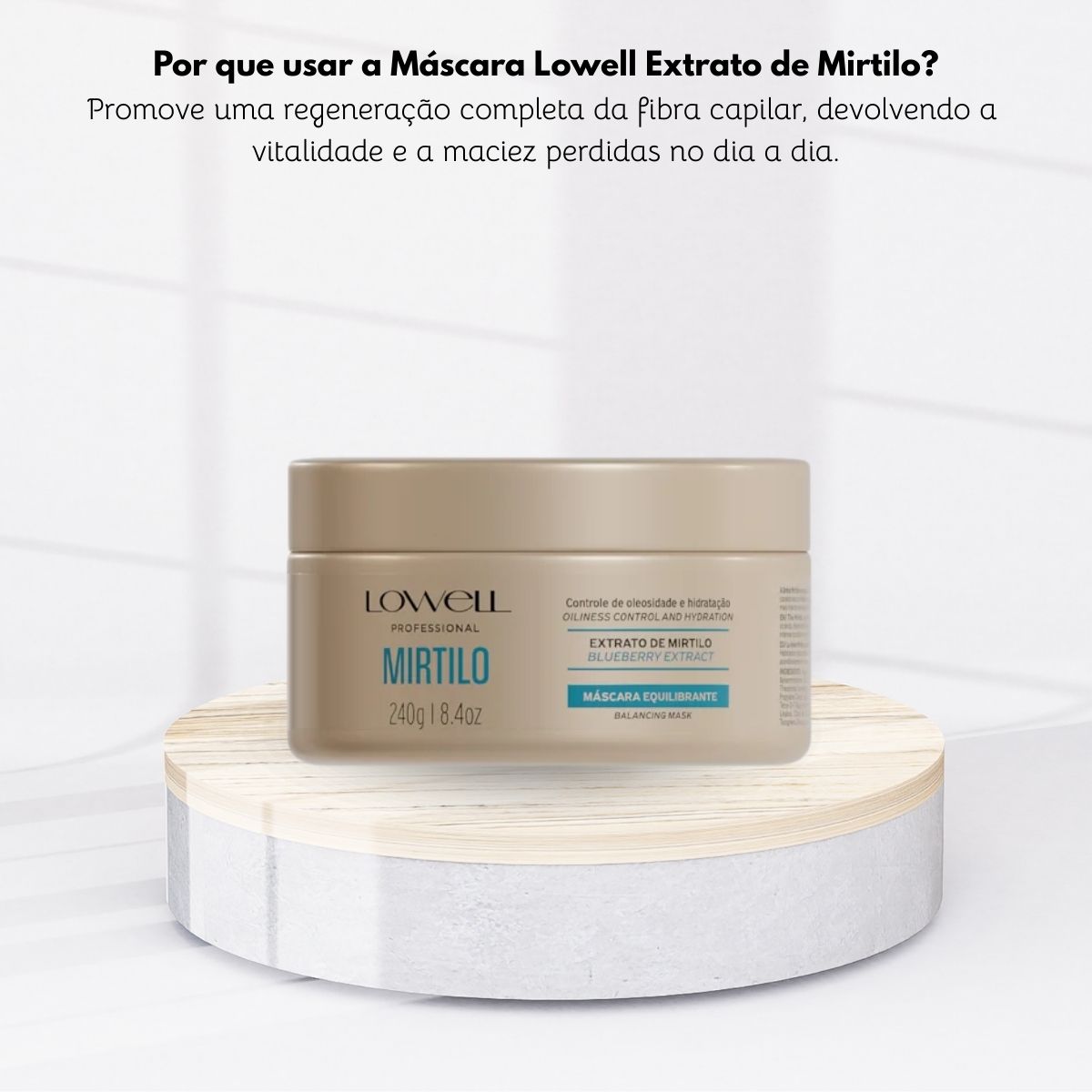 Máscara Lowell Mirtilo Equilibrante 240 ml