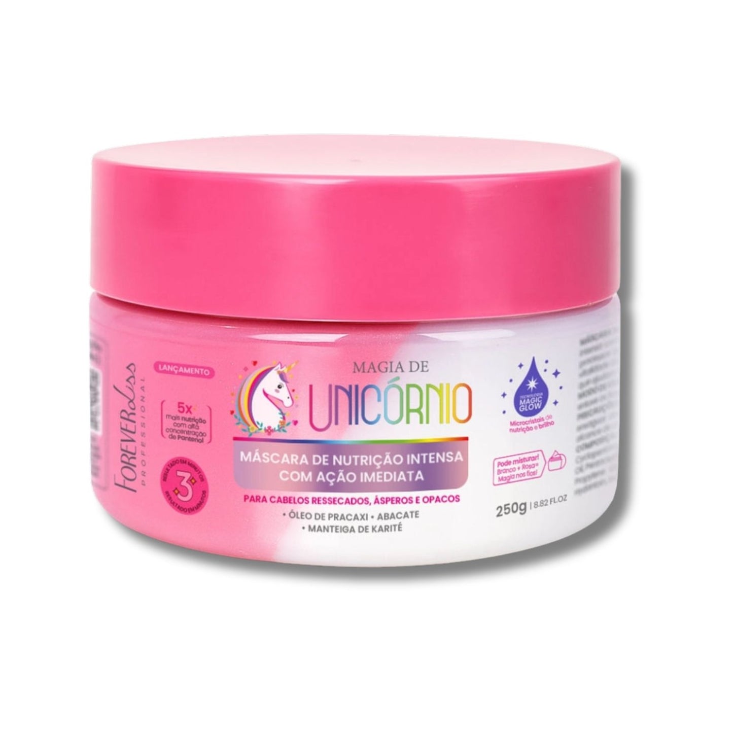 Máscara Forever Liss Magia de Unicórnio Máscara de Nutrição 250 g