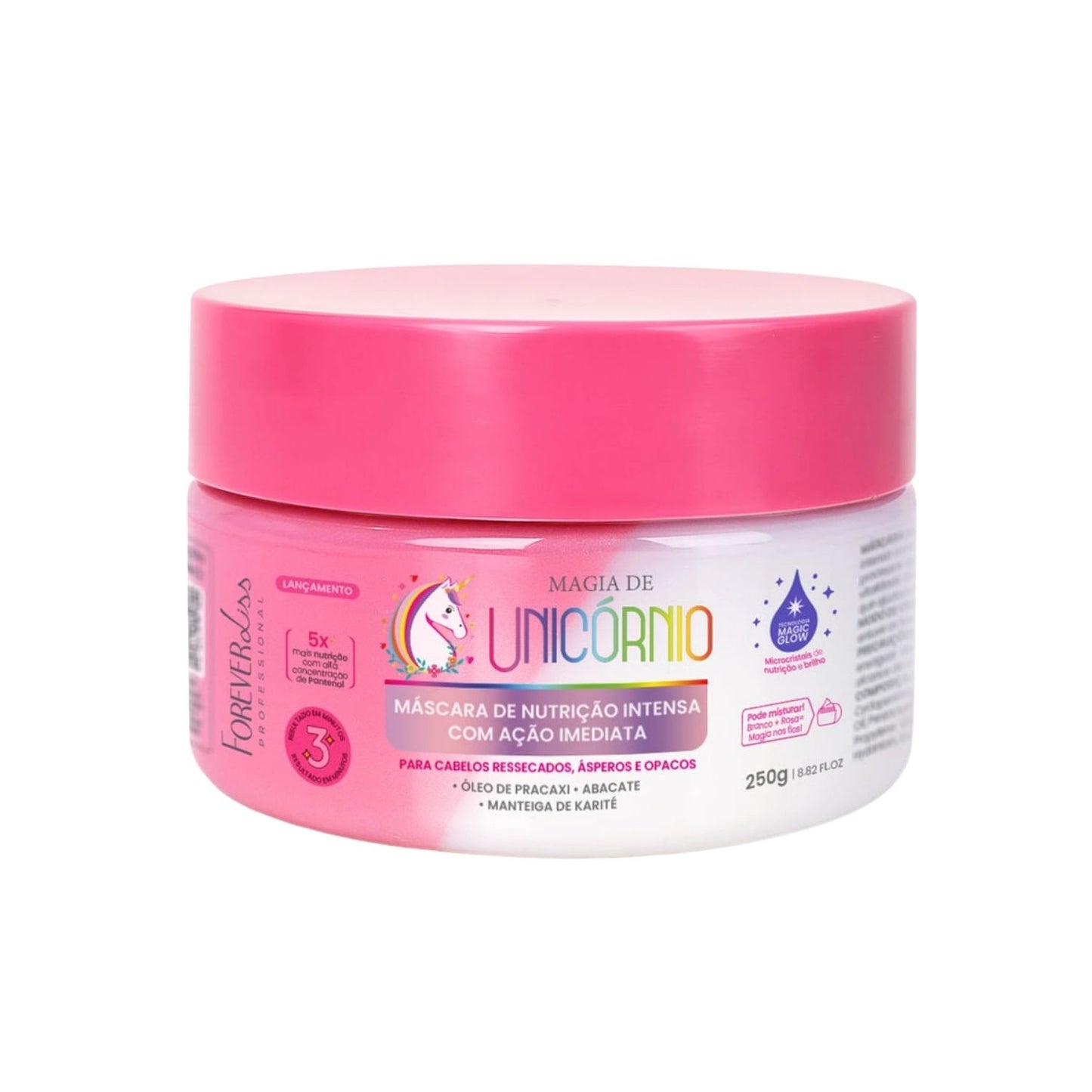 Máscara Forever Liss Magia de Unicórnio Máscara de Nutrição 250 g