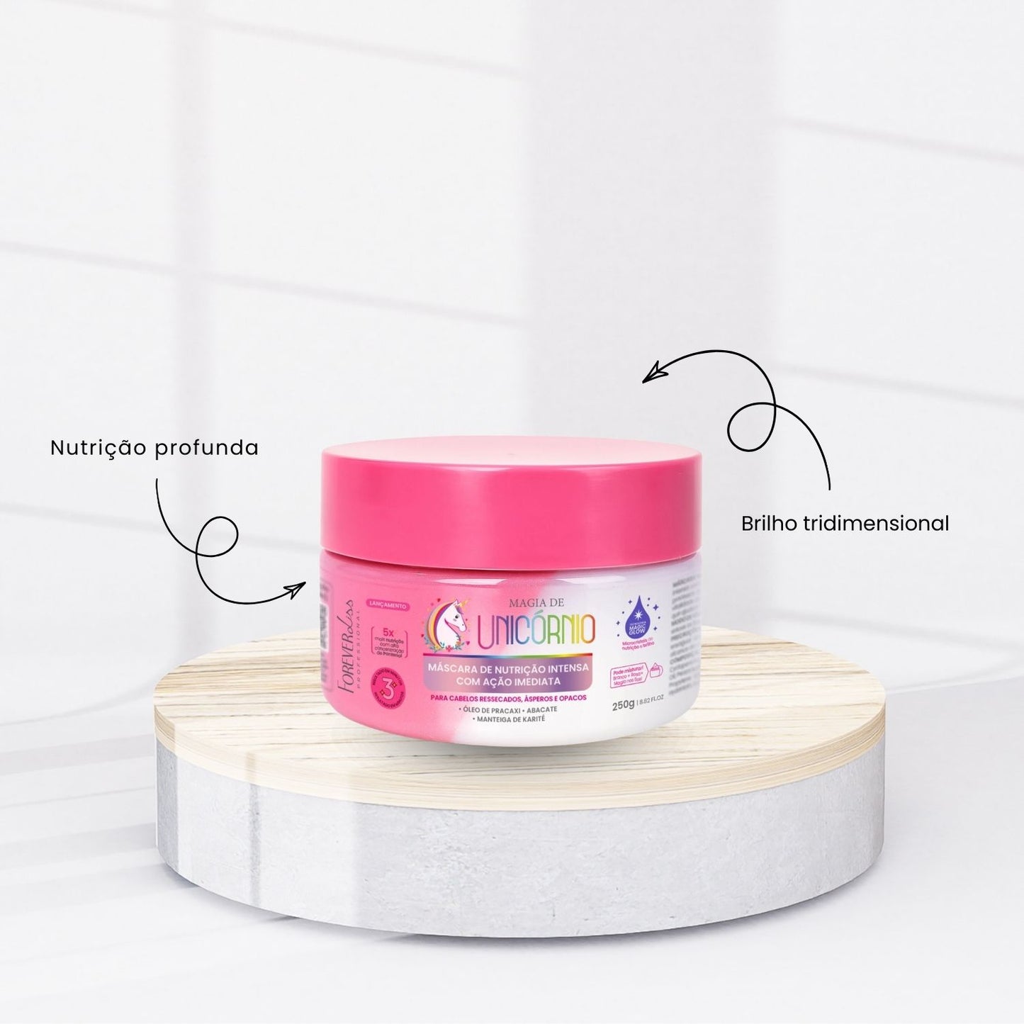 Kit Forever Liss Magia de Unicórnio Protetor 150 g e Máscara 250 g