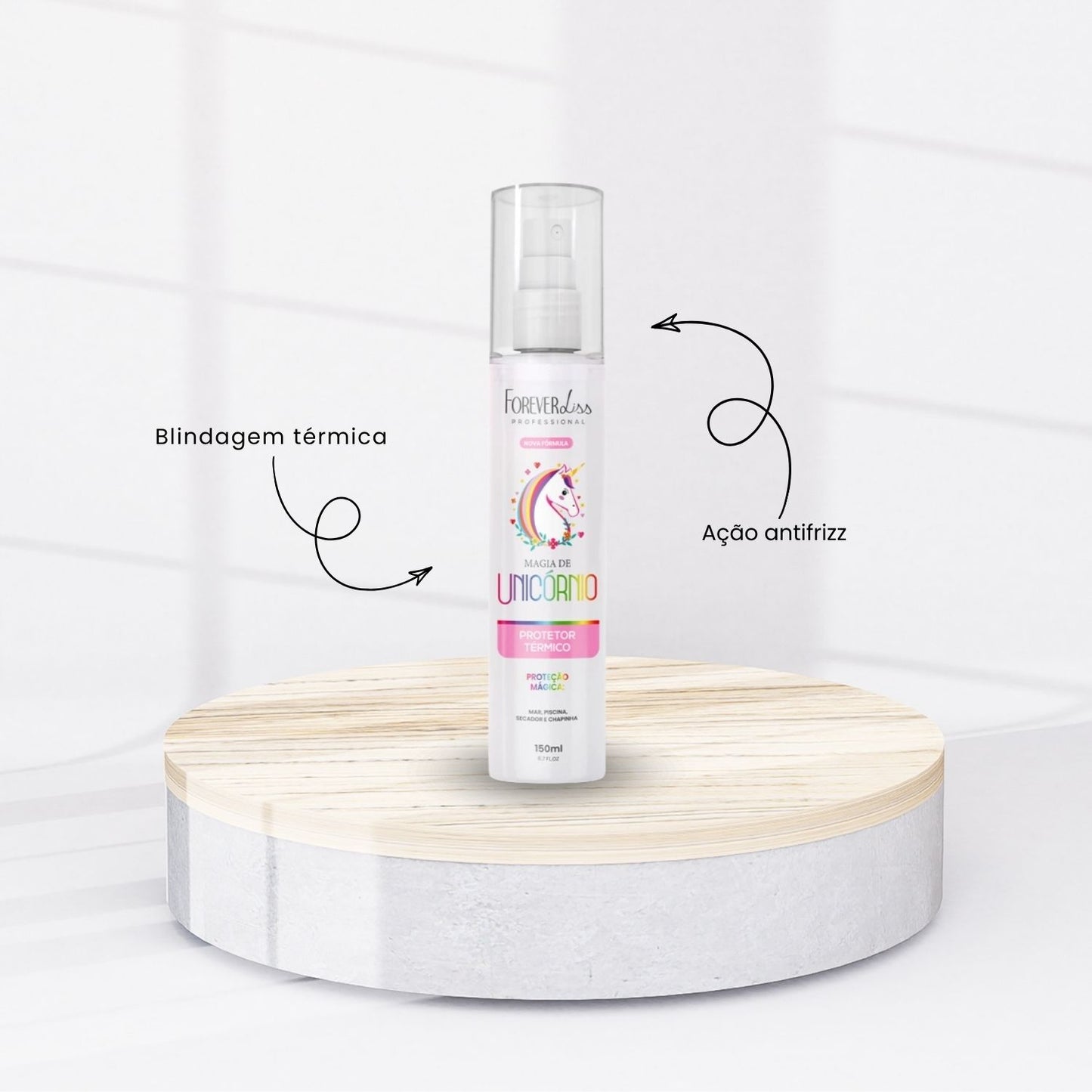 Kit Forever Liss Magia de Unicórnio Protetor 150 g e Máscara 250 g