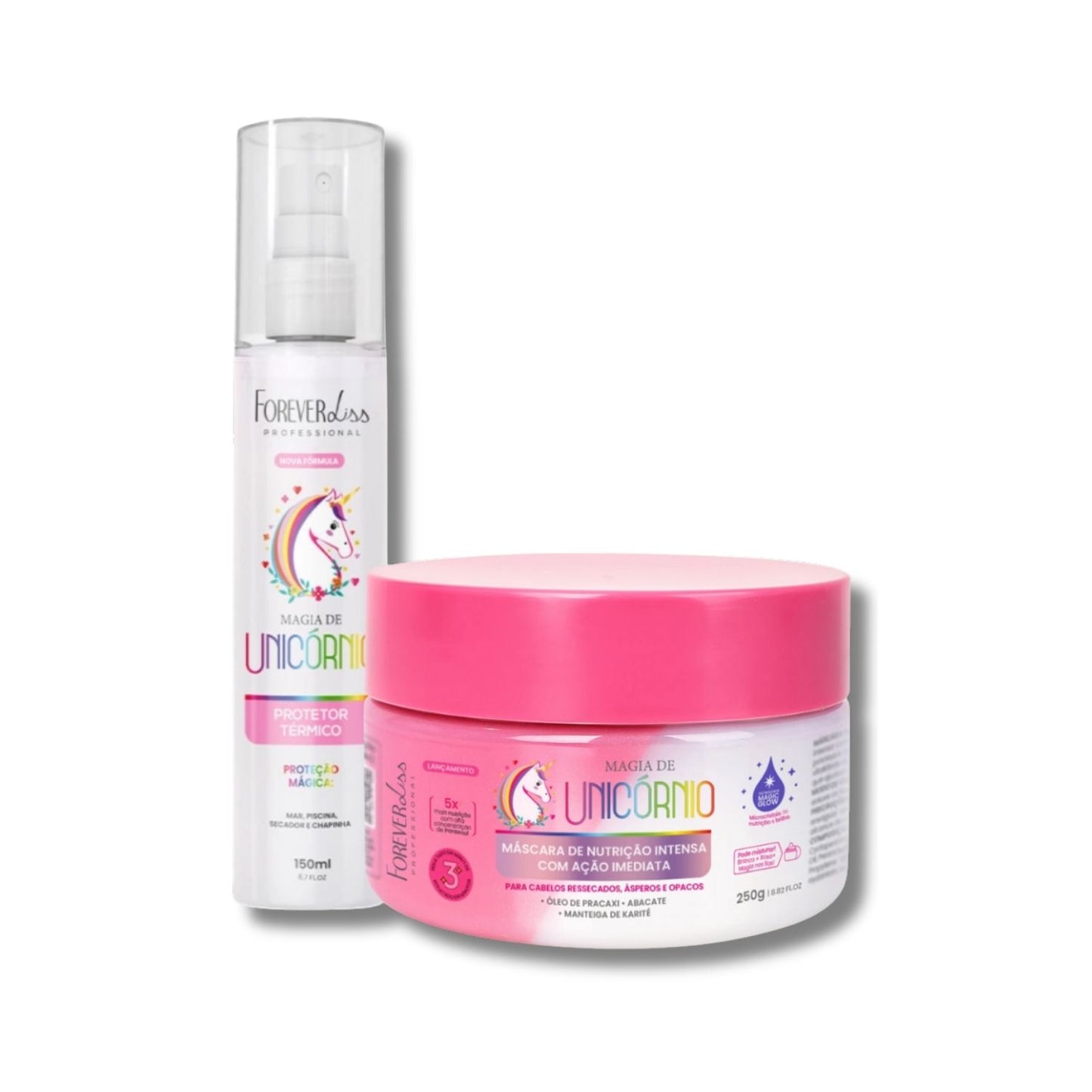 Kit Forever Liss Magia de Unicórnio Protetor 150 g e Máscara 250 g