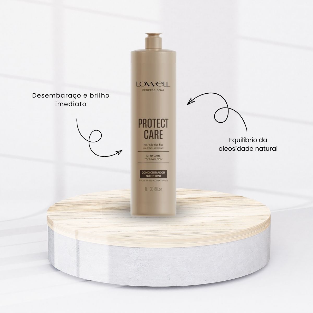 Condicionador Lowell Protect Care Nutrição dos fios 1 Litro