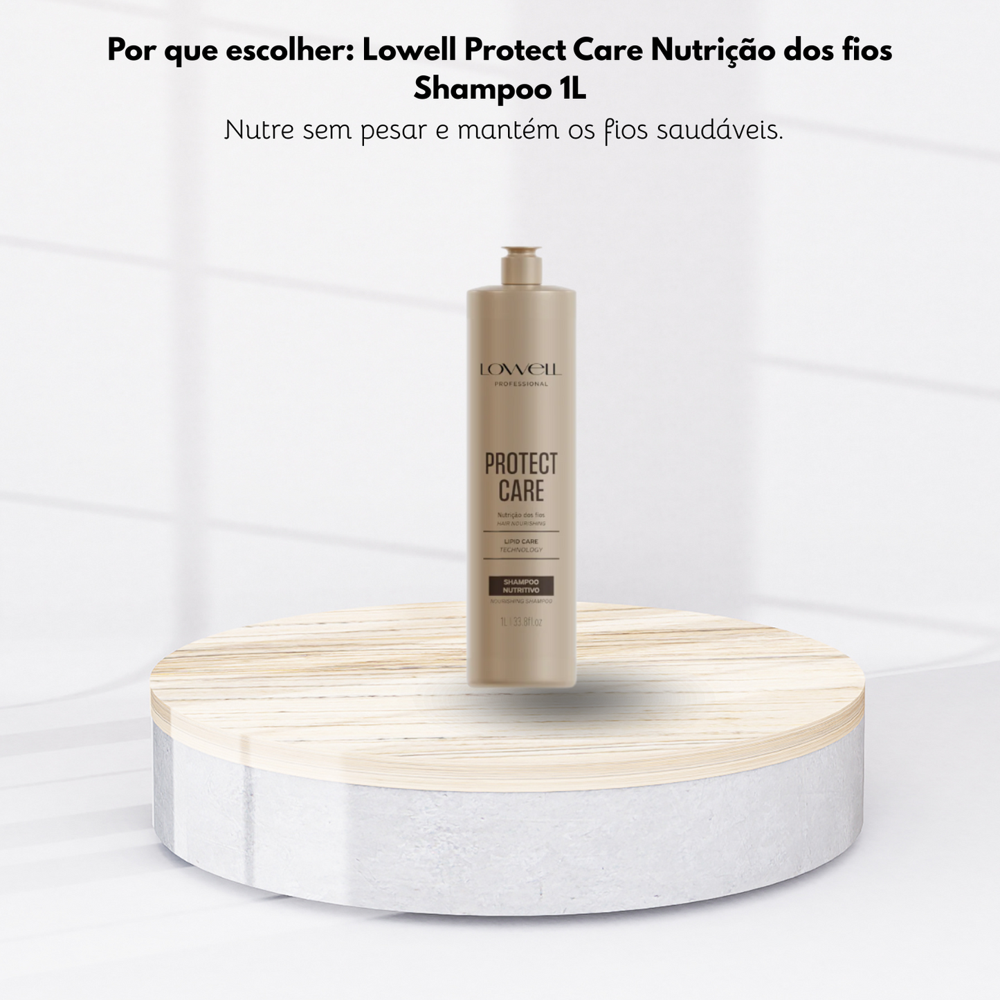Shampoo Lowell Protect Care Nutrição dos Fios Shampoo Hidratante 1 Litro