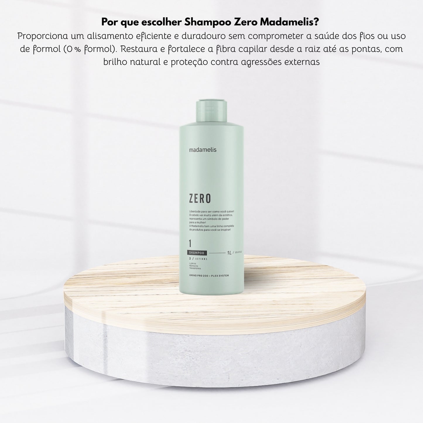 Progressiva Madamelis Zero Alinhamento Capilar Shampoo 1 Litro