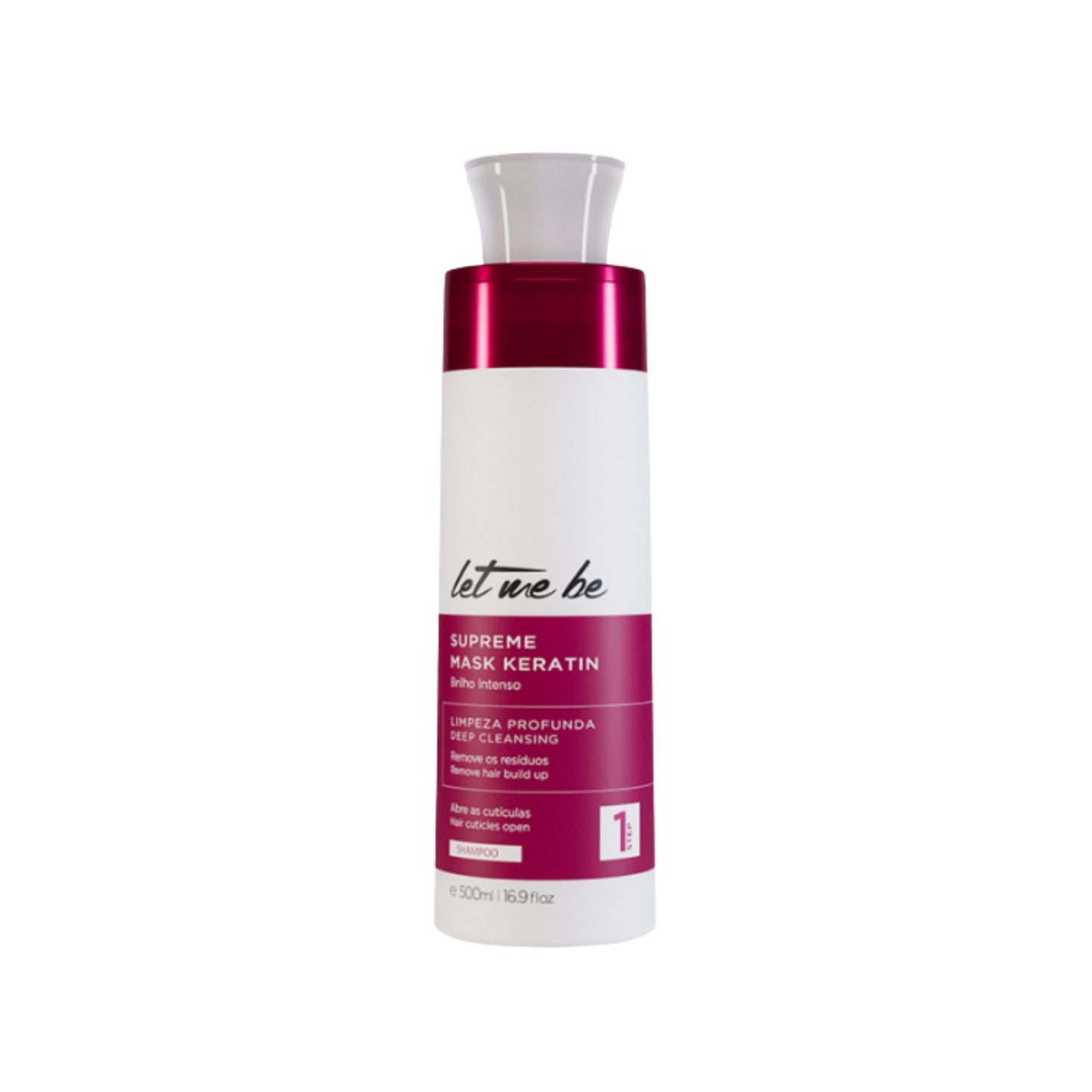 Shampoo Antirresíduo Let Me Be Supreme Mask Keratin Alinhamento 500 ml