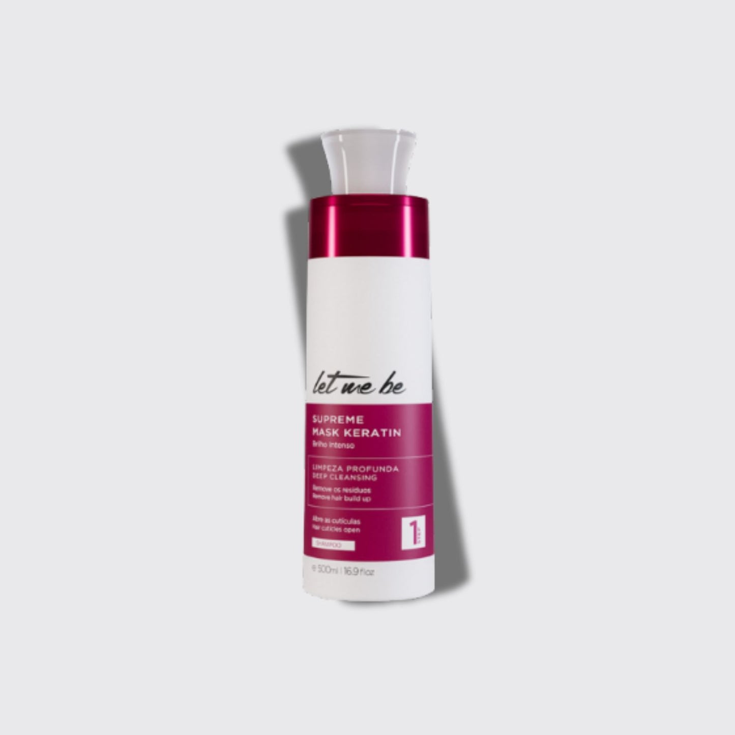 Shampoo Antirresíduo Let Me Be Supreme Mask Keratin Alinhamento 500 ml