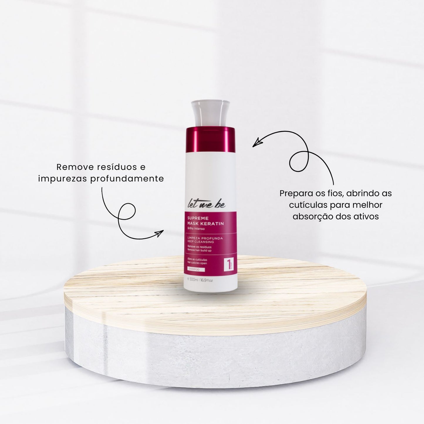 Kit Let Me Be Supreme Mask Keratin Alinhamento capilar 500 ml