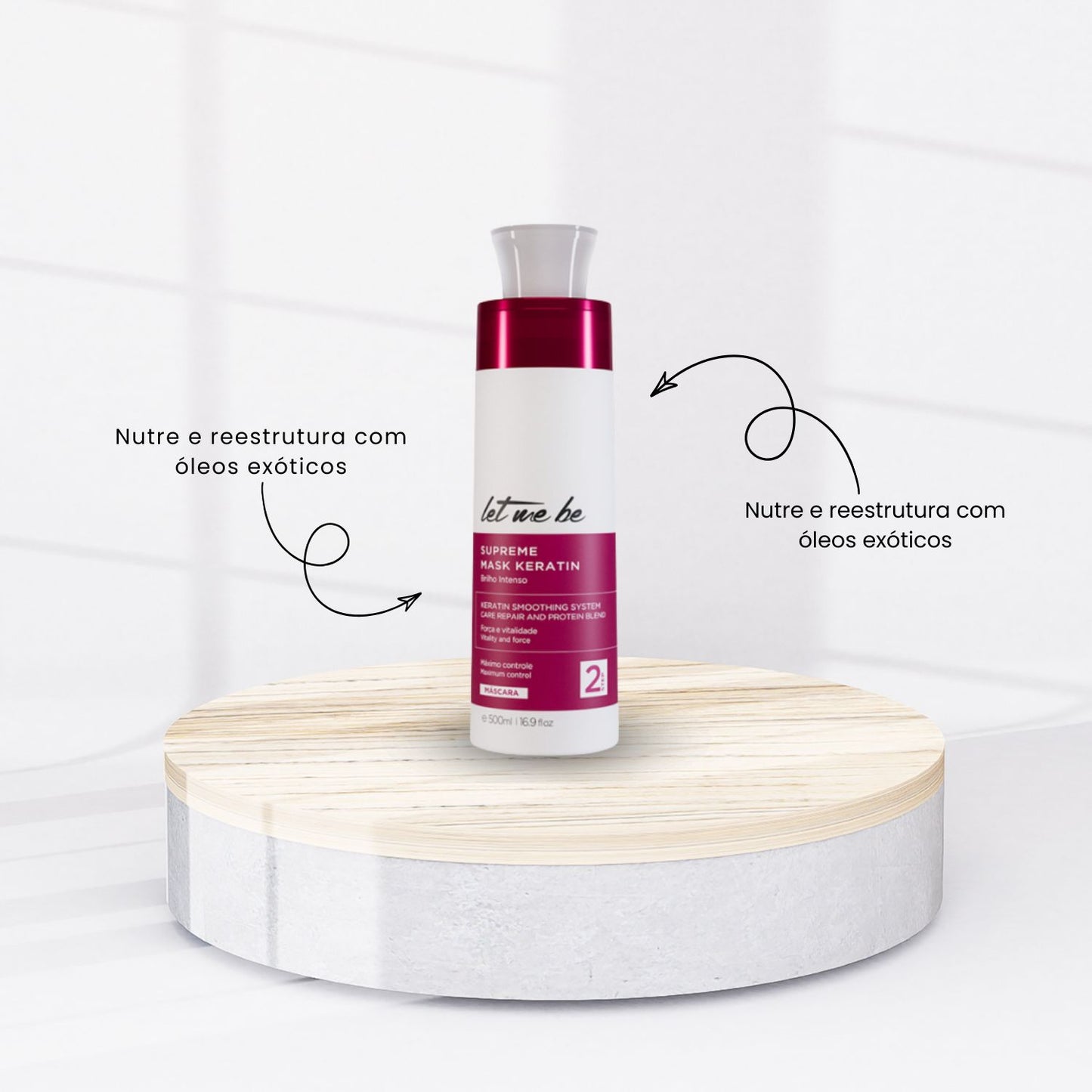 Kit Let Me Be Supreme Mask Keratin Alinhamento capilar 500 ml