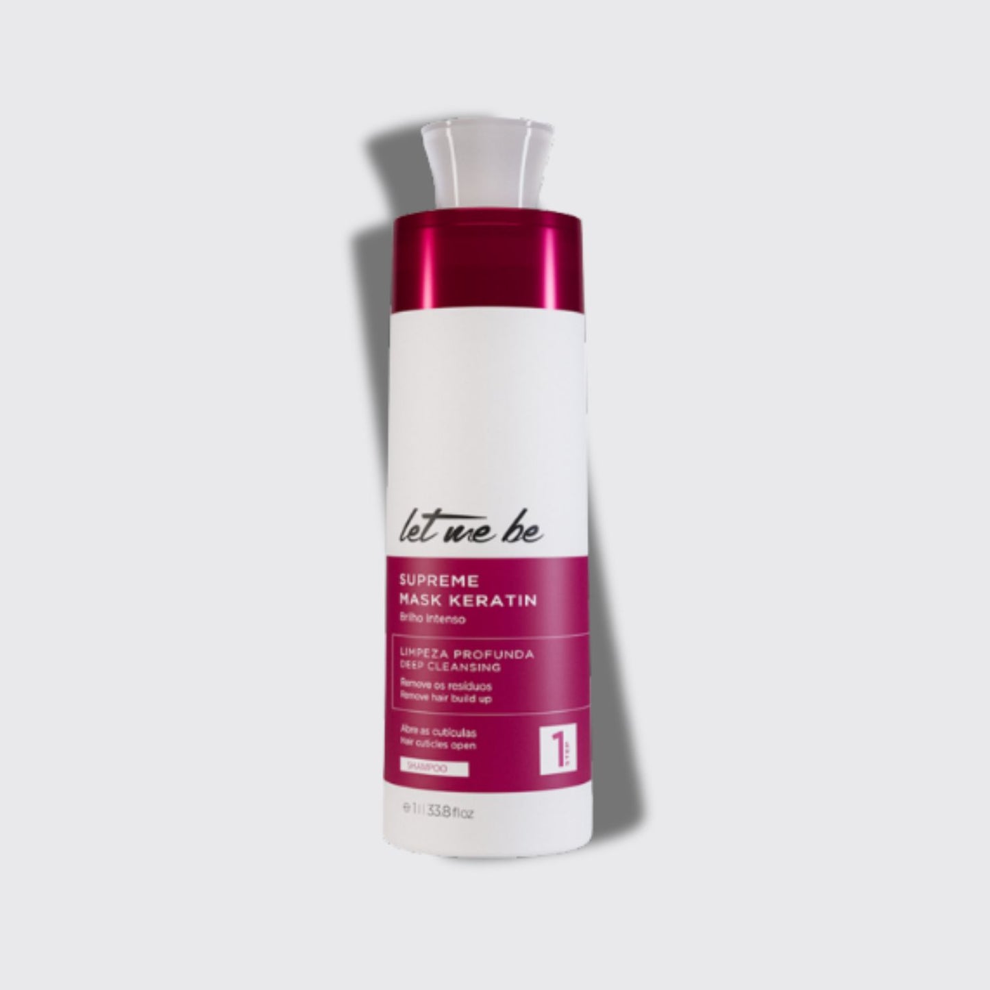 Shampoo Antirresíduo Let Me Be Supreme Mask Keratin Alinhamento 1 Litro