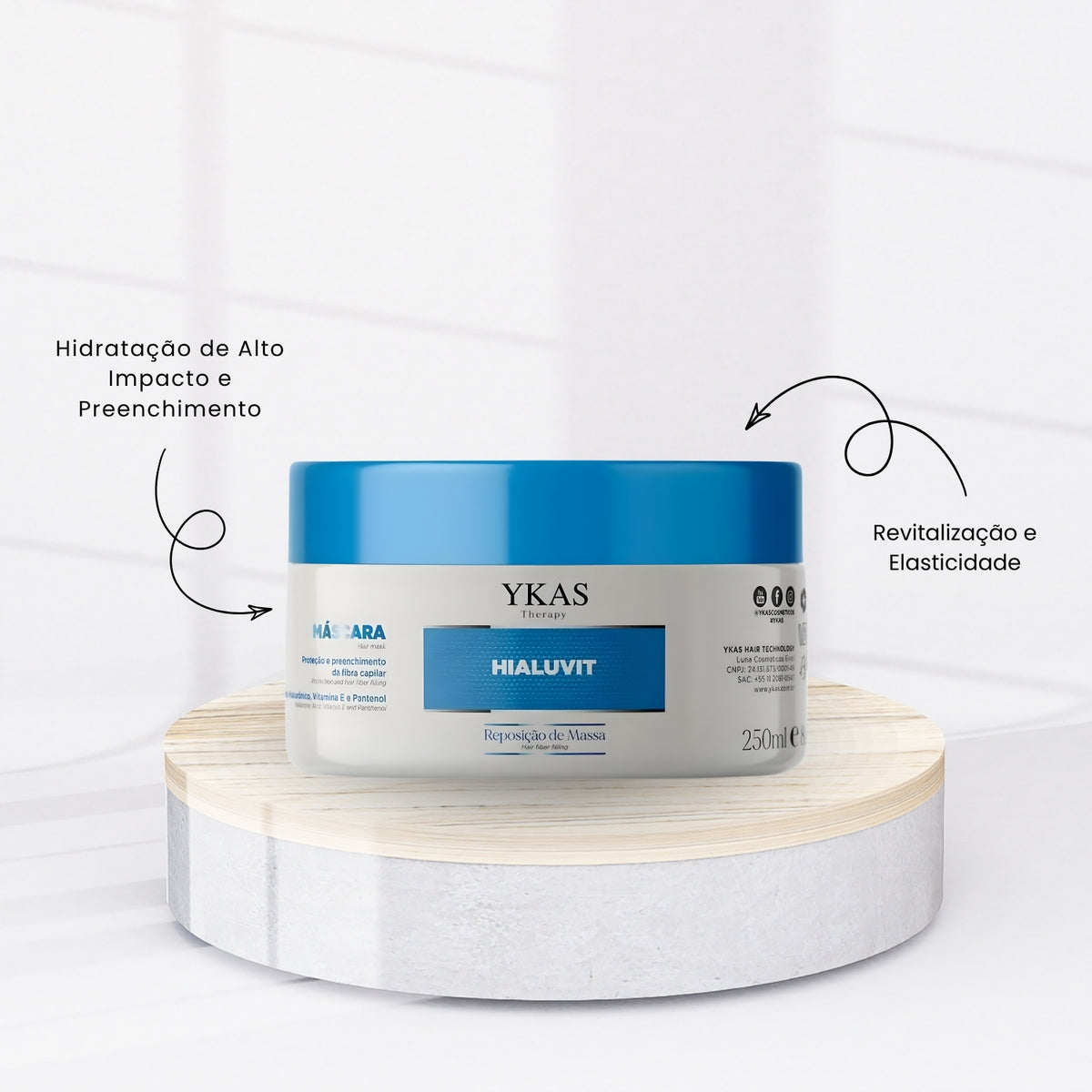 Máscara Ykas Hialuivit 250 ml