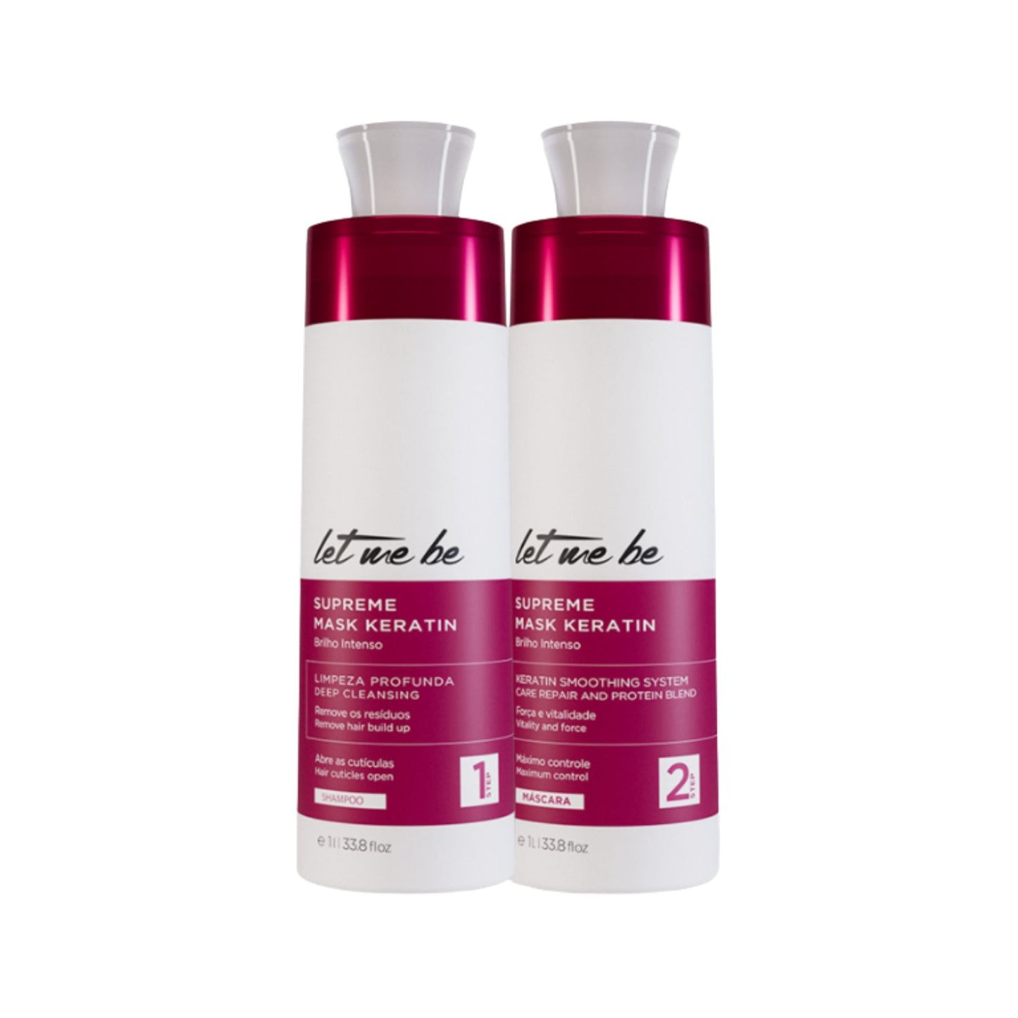 Kit Let Me Be Supreme Mask Keratin Alinhamento Capilar 1 Litro