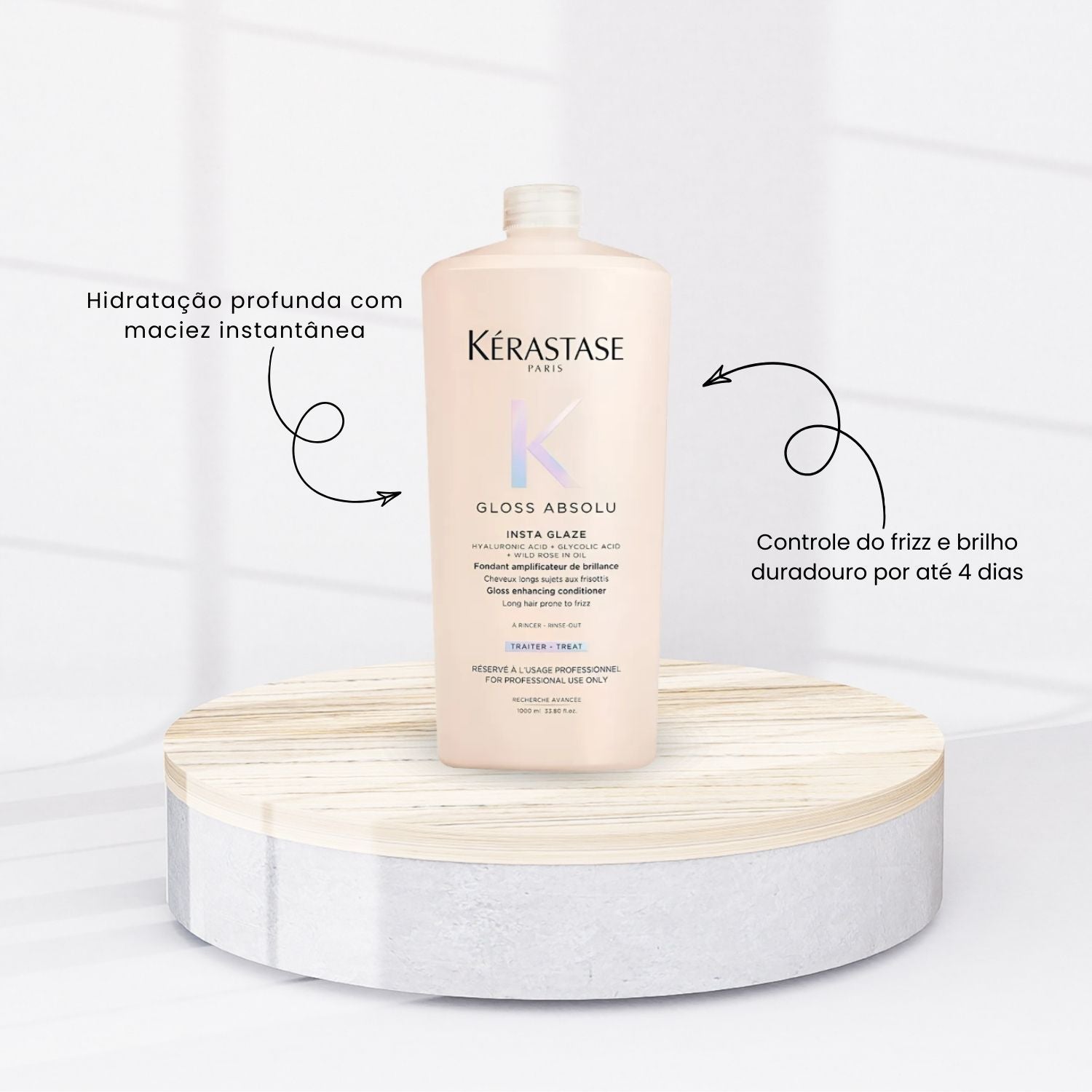 Condicionador Gloss Absolu 1 Litro – Brilho Intenso – Doce Beleza