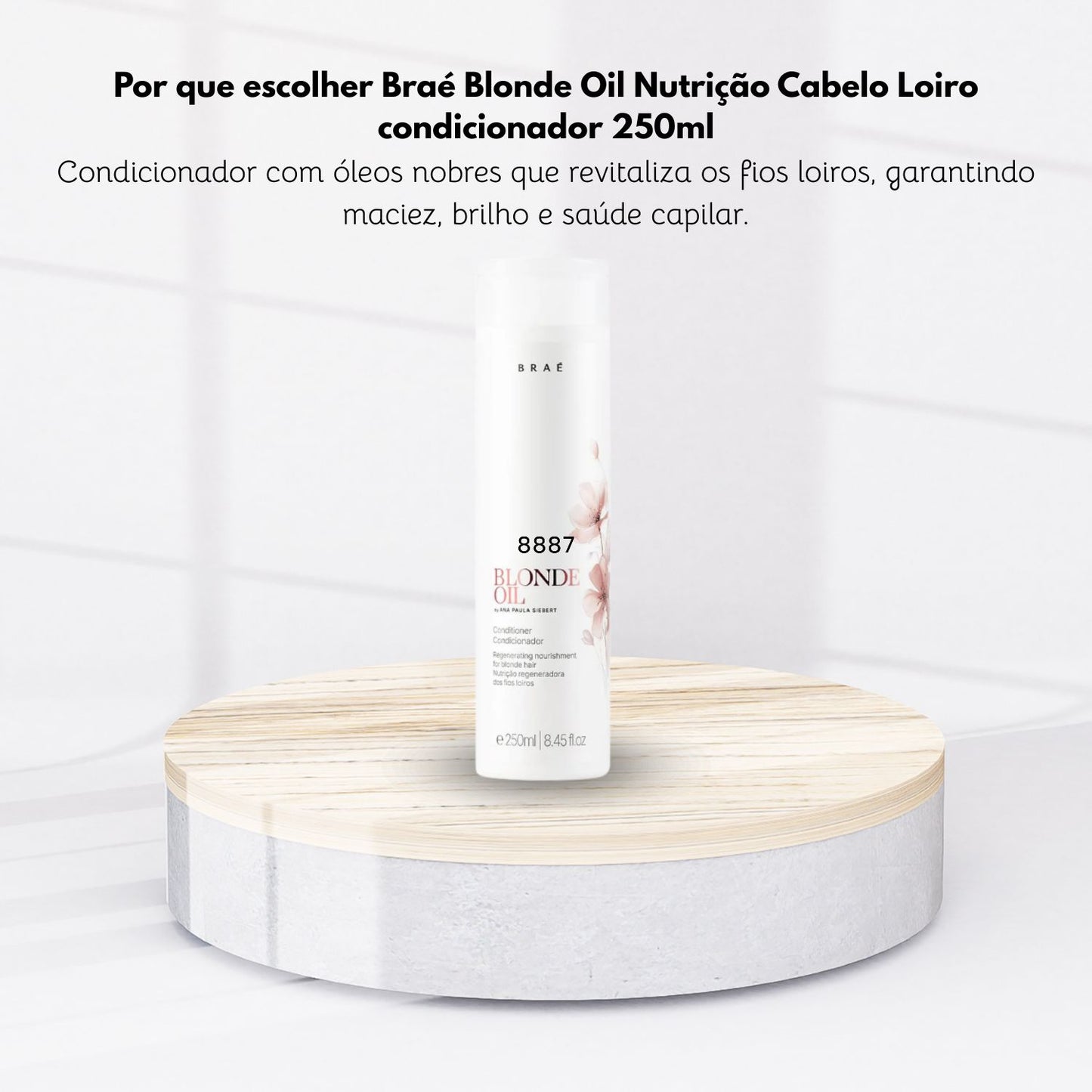 Condicionador Braé Blonde Oil Nutrição Cabelo Loiro 250 ml