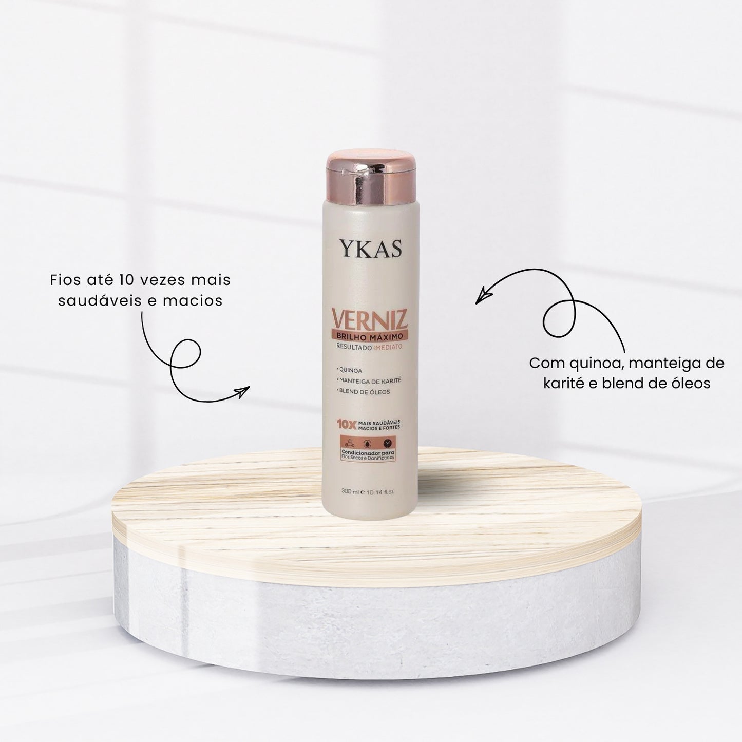 Condicionador Ykas Verniz Brilho Mágico 300 ml