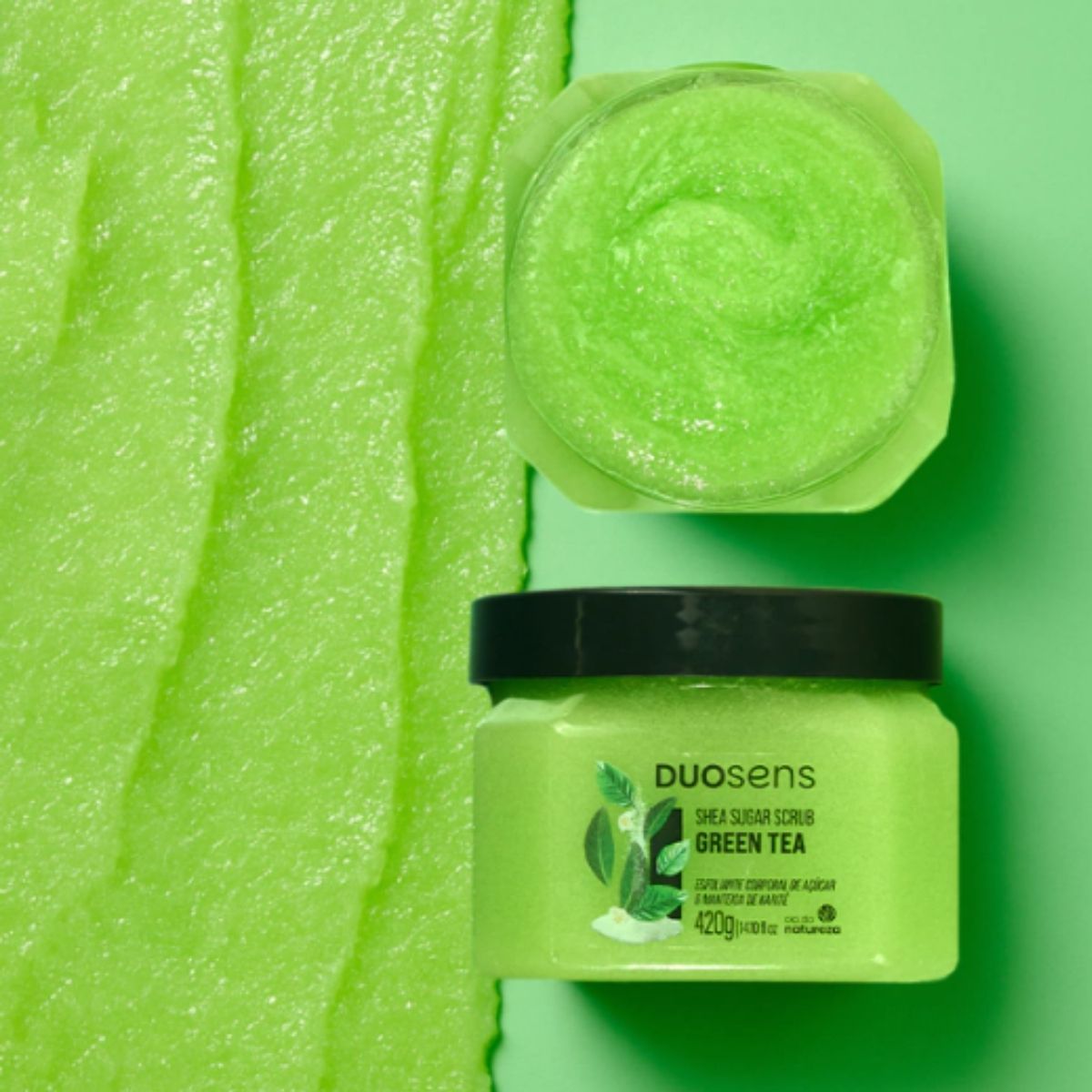Esfoliante Cia da Natureza Duosens Green Tea 420 g
