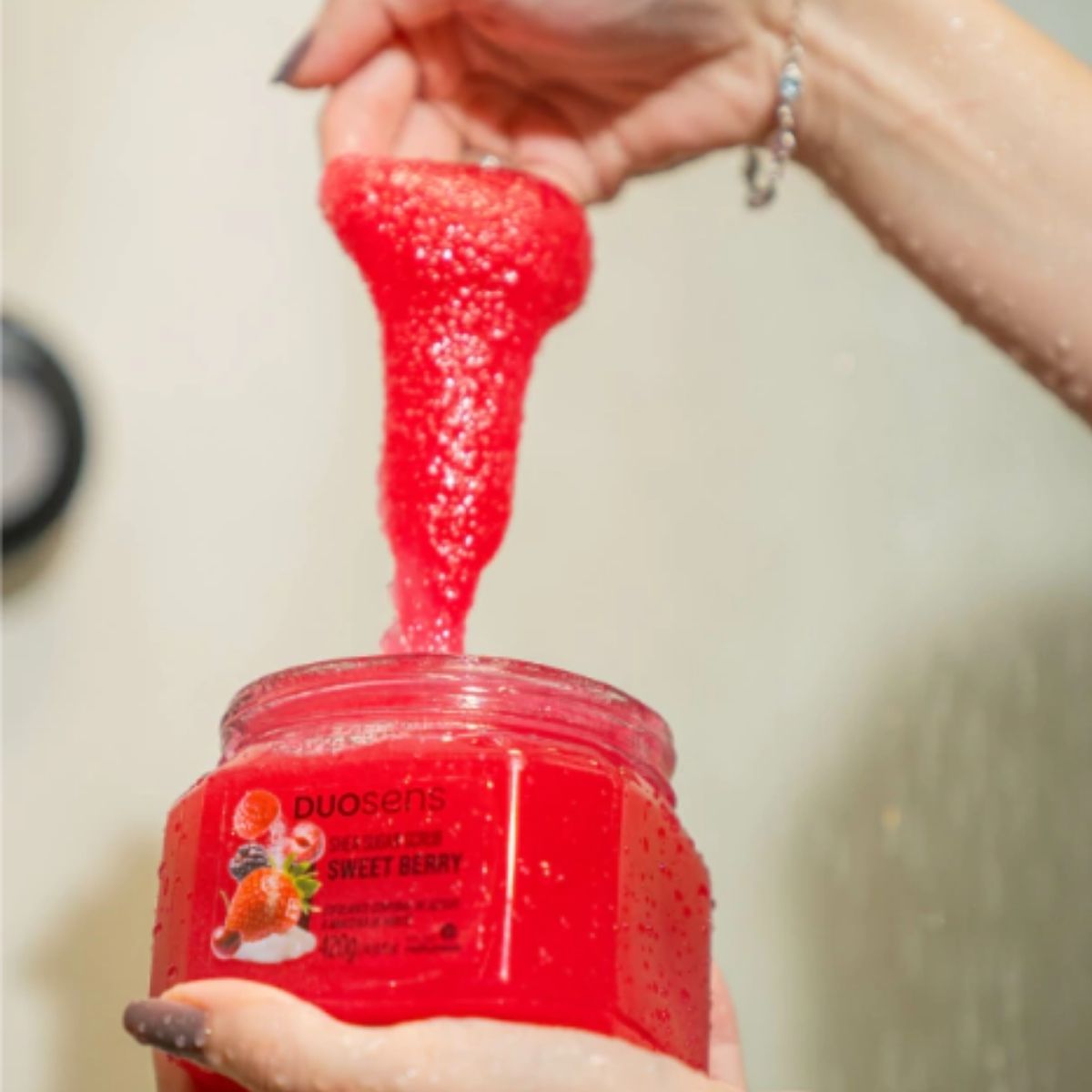 Esfoliante Cia da Natureza Duosens Sweet Berry 420 g