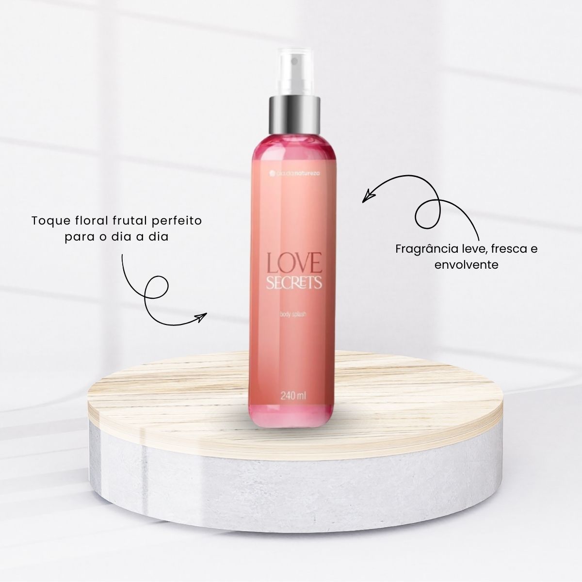 Body Splash Cia da Natureza Deo Colonia Love Secrets 240 ml