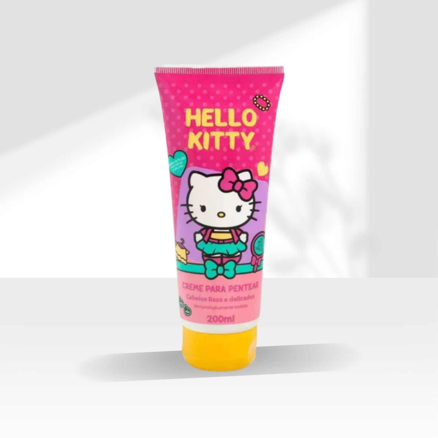Creme de Pentear Cia da Natureza Hello Kitty Cabelos Lisos Delicados 200 ml