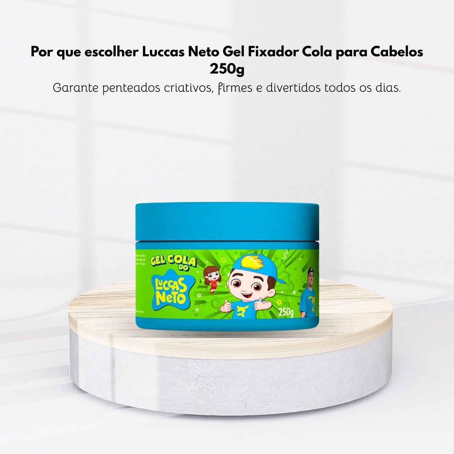 Gel Fixador Cia da Natureza Luccas Neto Cola para Cabelos 250 g