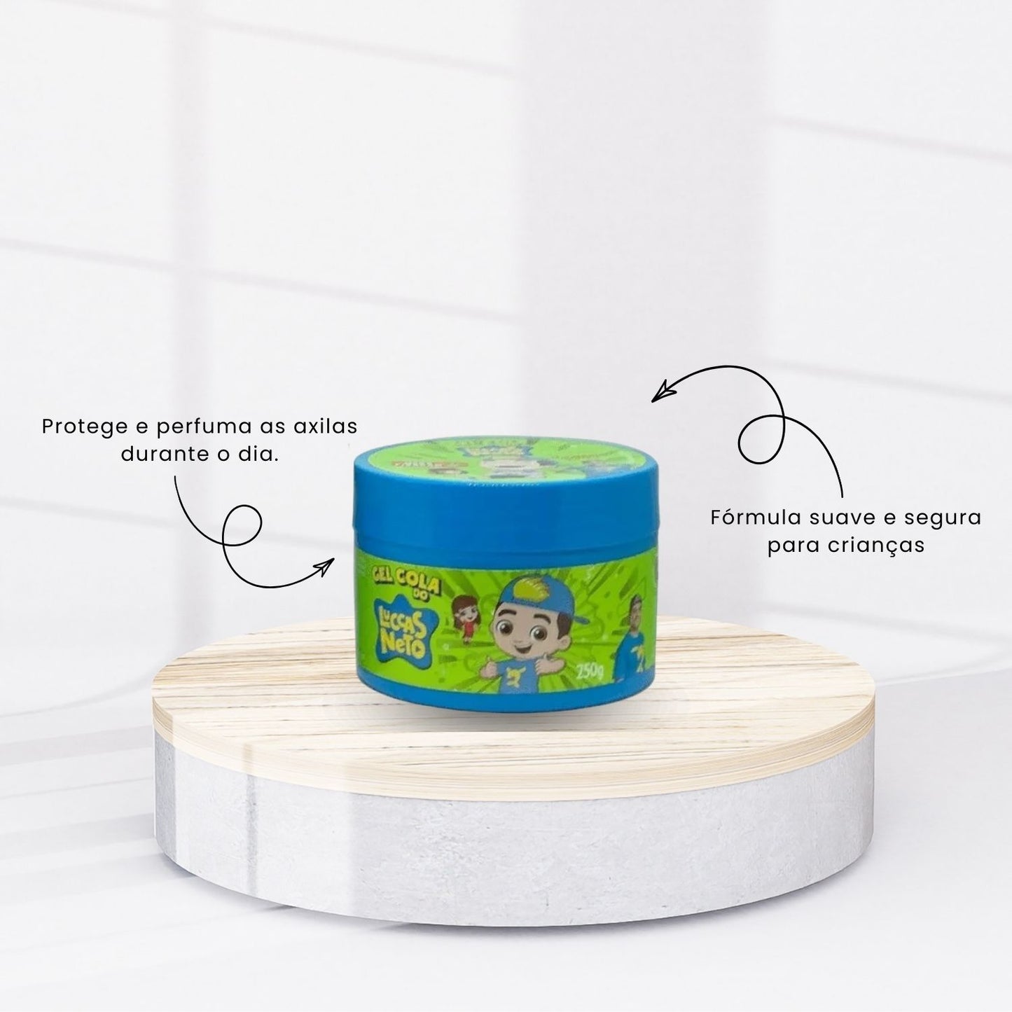 Kit Cia da Natureza Luccas Neto 3D Shampoo 3 em 1 Gel Fixador Cola
