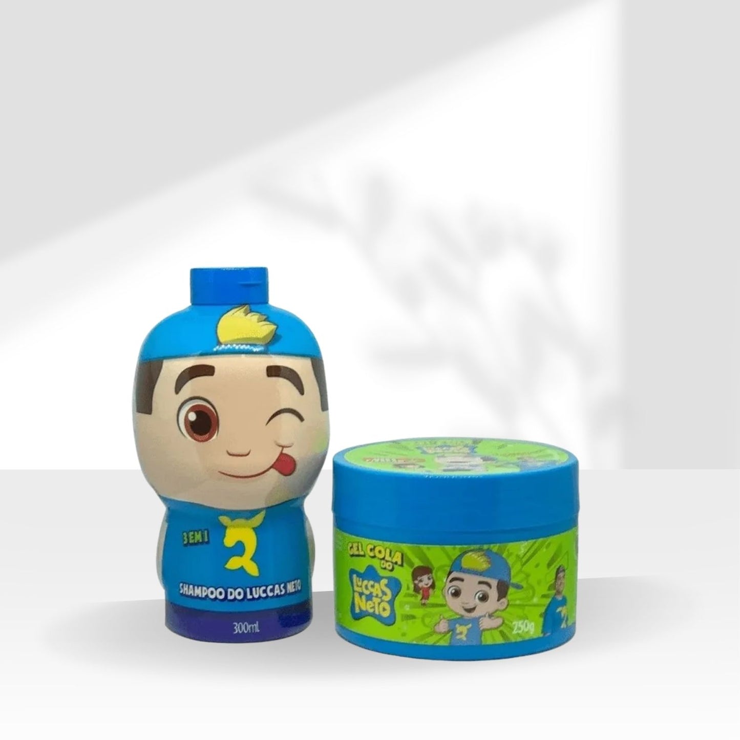 Kit Cia da Natureza Luccas Neto 3D Shampoo 3 em 1 Gel Fixador Cola