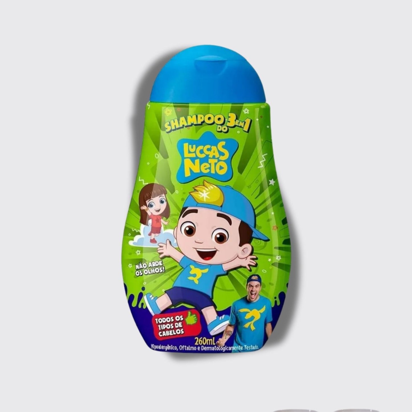 Shampoo Cia da Natureza Luccas Neto 3 em 1 260 ml