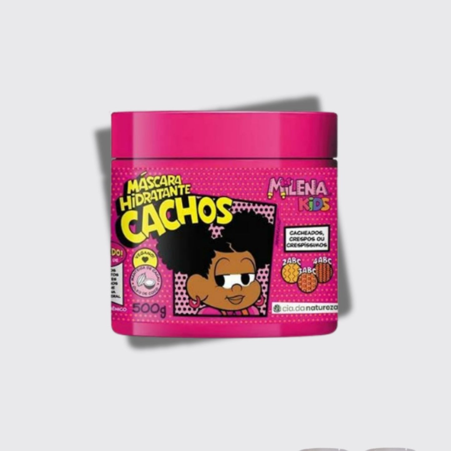 Máscara Cia da Natureza Milena Kids Hidratante Cachos para Cabelo Cacheado 500 g
